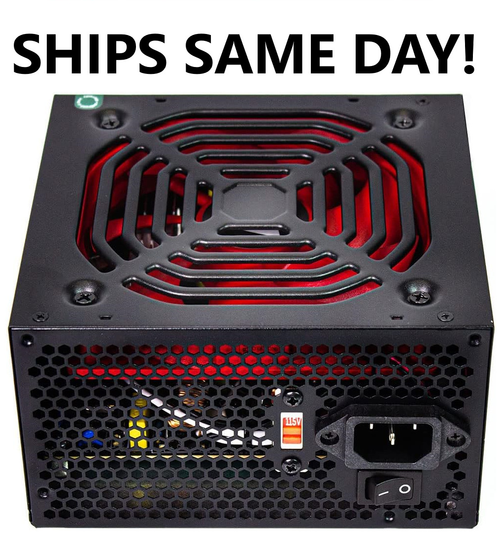 New 500w Gaming ATX Computer Power Supply PCIe 6 8 pin 4 8 pin EPS 24 pin MB