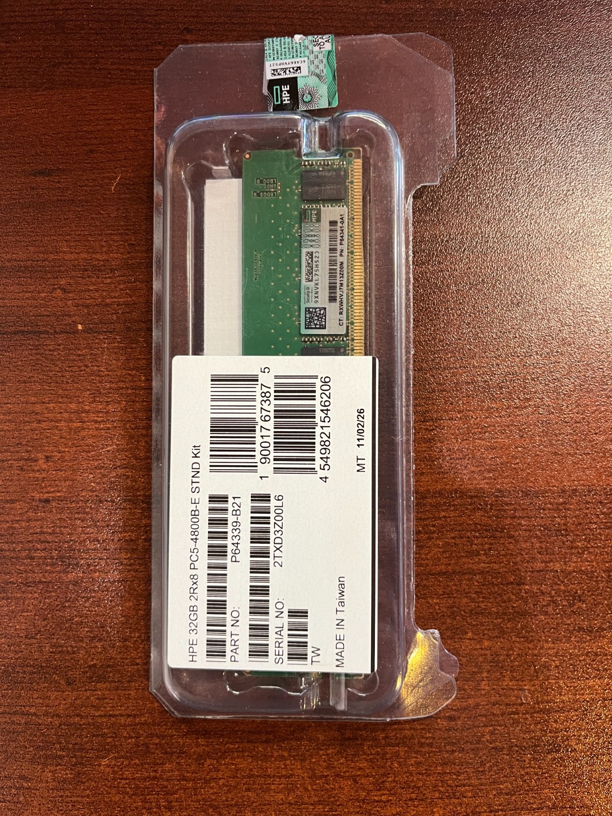 HPE 32 GB DDR5 SDRAM Memory Modules – For Server – 32 GB (1 x 32GB) – DDR5-4800/
