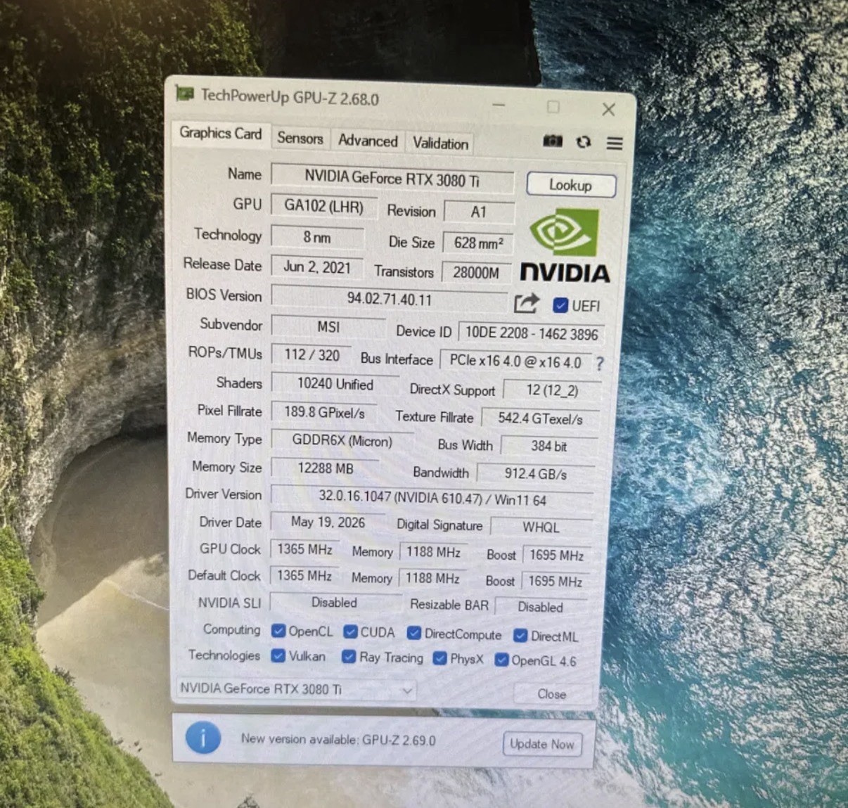 MSI NVIDIA GeForce RTX 3080 Ti VENTUS 3X 12GB