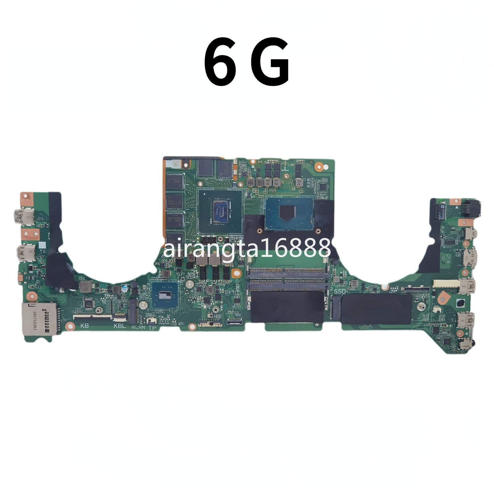 For Asus GL703VM GL703VD GL703V DA0BKNMBAB0 Motherboard GTX 1060 I7-7700HQ