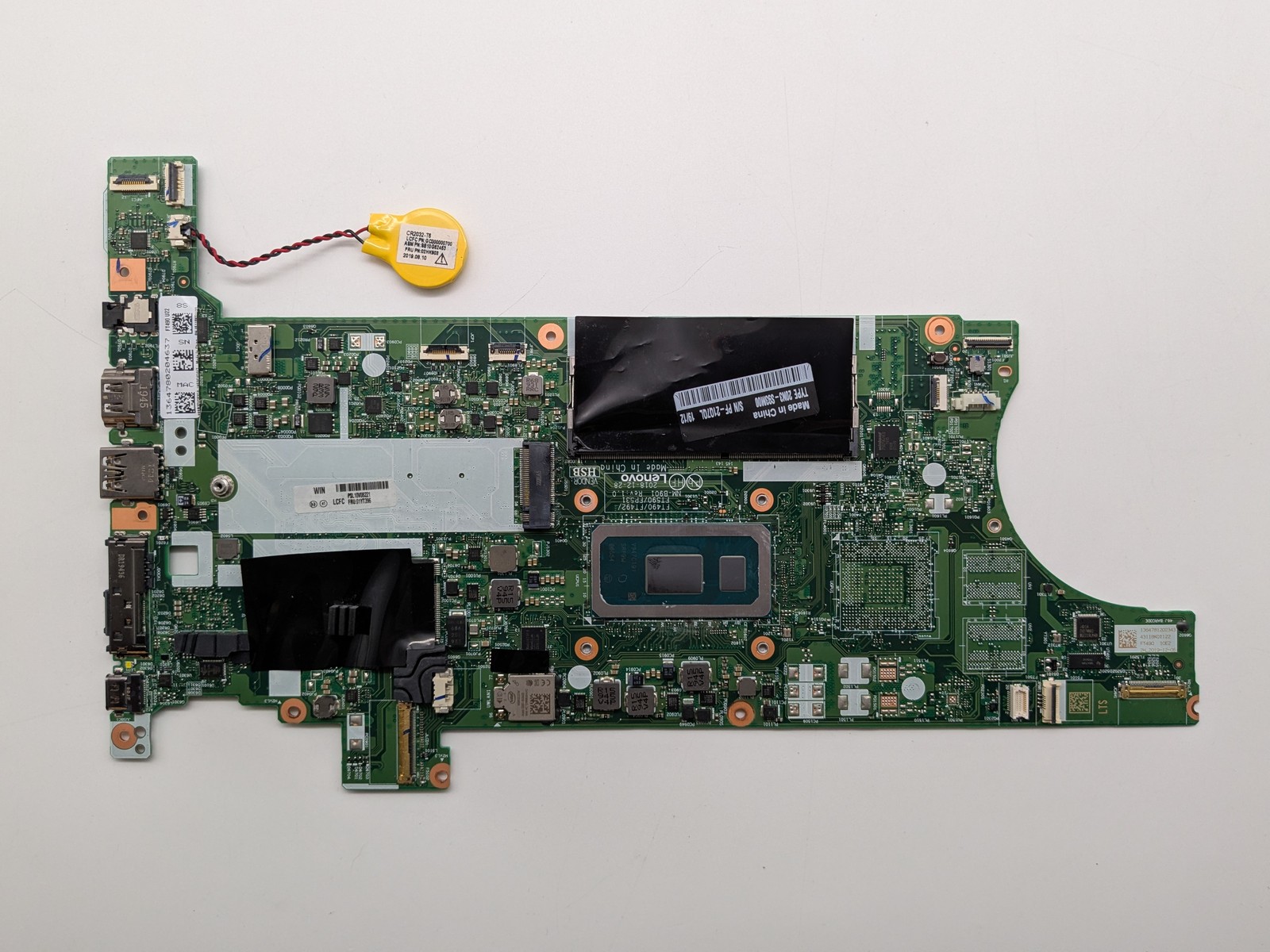 Lenovo ThinkPad T590 Core i7-8665U 1.9 GHz 8 GB DDR4 Motherboard 01YT396 *READ*