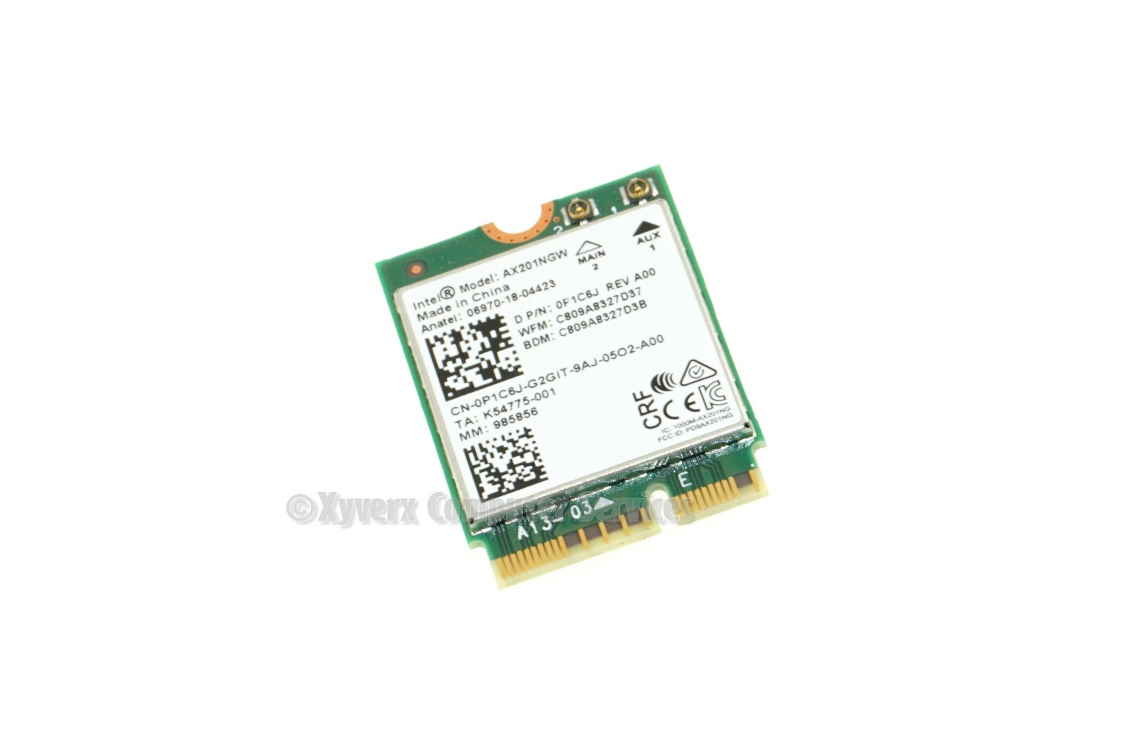 P1C6J AX201NGW DELL WIRELESS BLUETOOTH INSPIRON 13 7391 P113G (CB72)