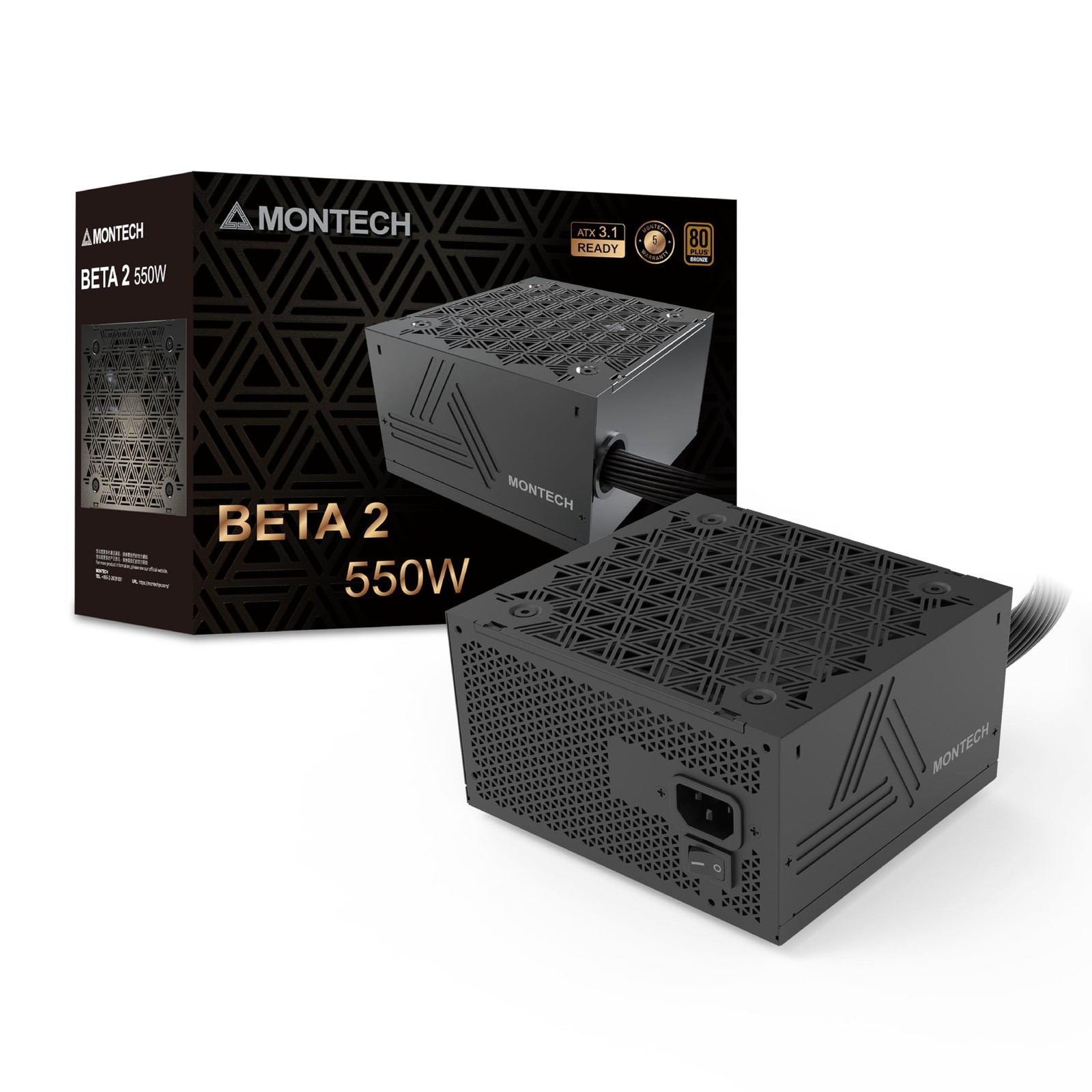 BETA 2 750W Power Supply, ATX 3.1 Ready, 80+ Bronze Certified, DC-to-DC Stabi…