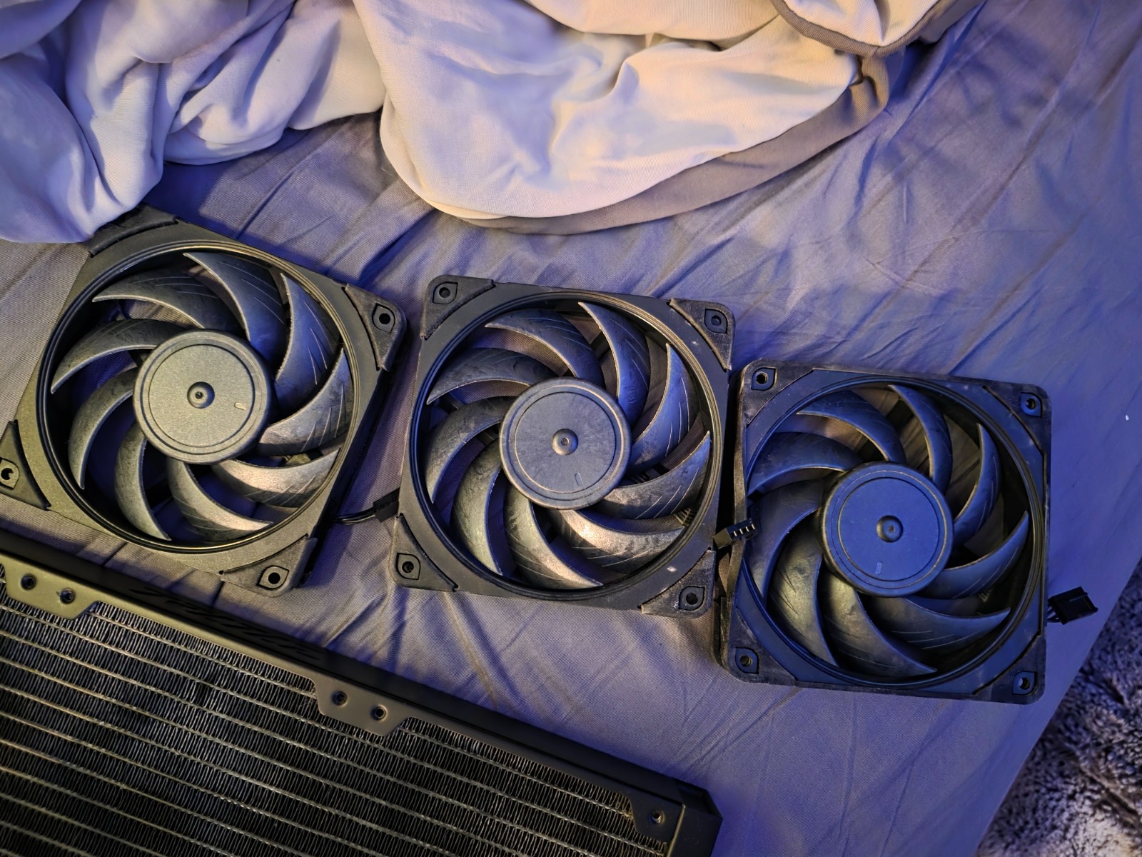 3 x Noctua NF-A12x25 Chromax Black Case Fans, no extension cable