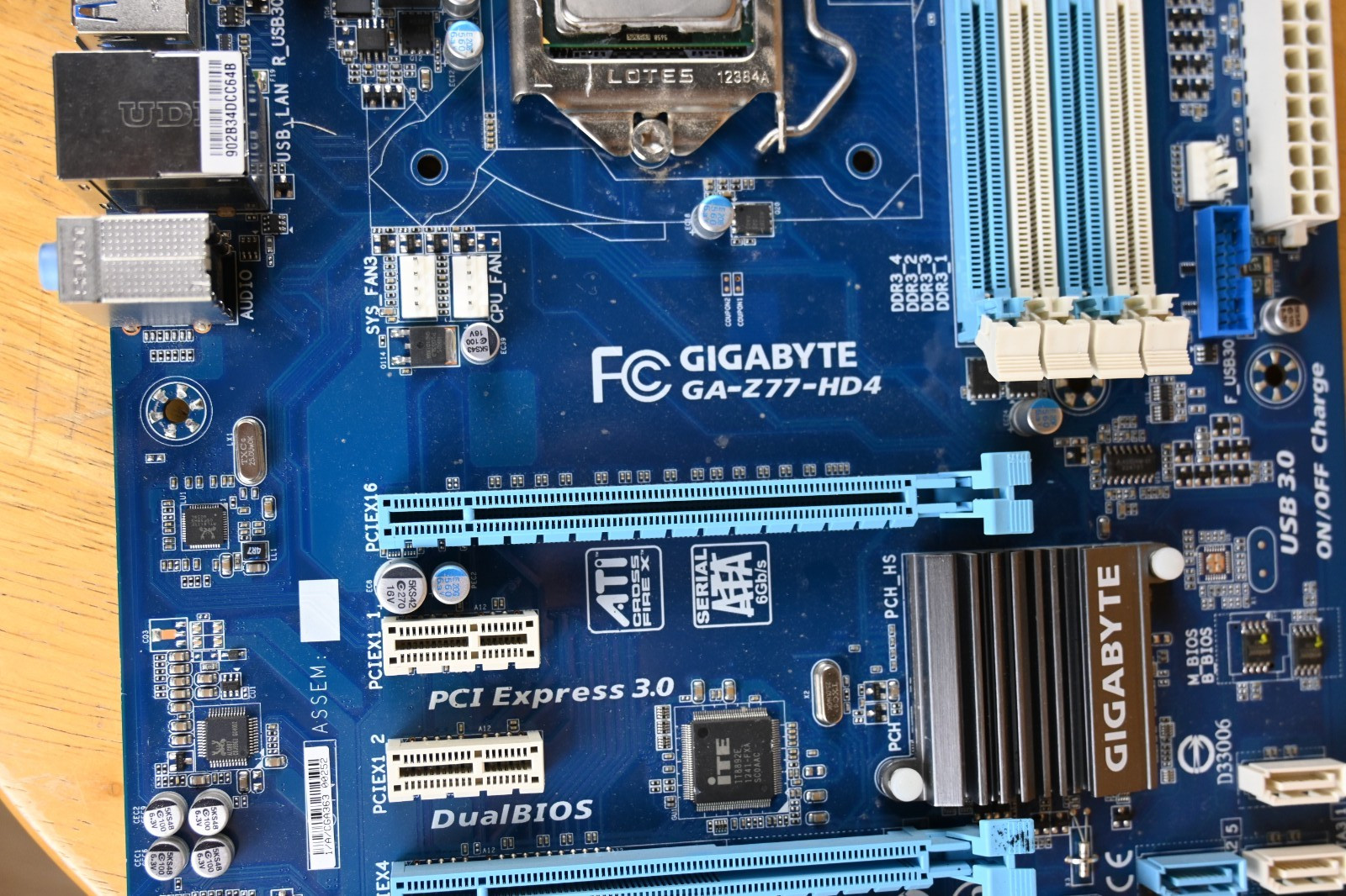 Gigabyte GA-Z77-HD4 & Intel i7-2600k combo
