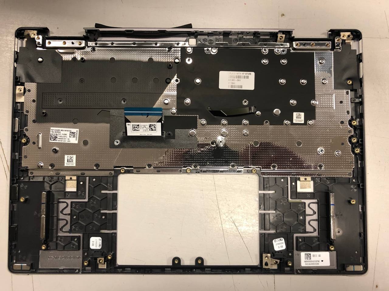 HP Envy x360 2-in-1 14-FA Palmrest w Nordic Backlight Keyboard n91051-dh1