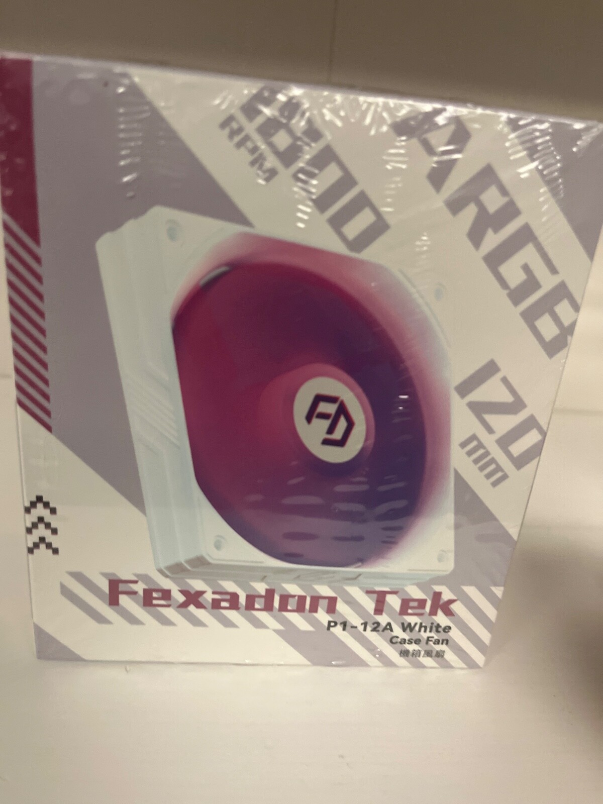Fexadon Tek P1-12A white Case Fan Pack of 3 32.2db 4-Pin PWM Hydro Bearing