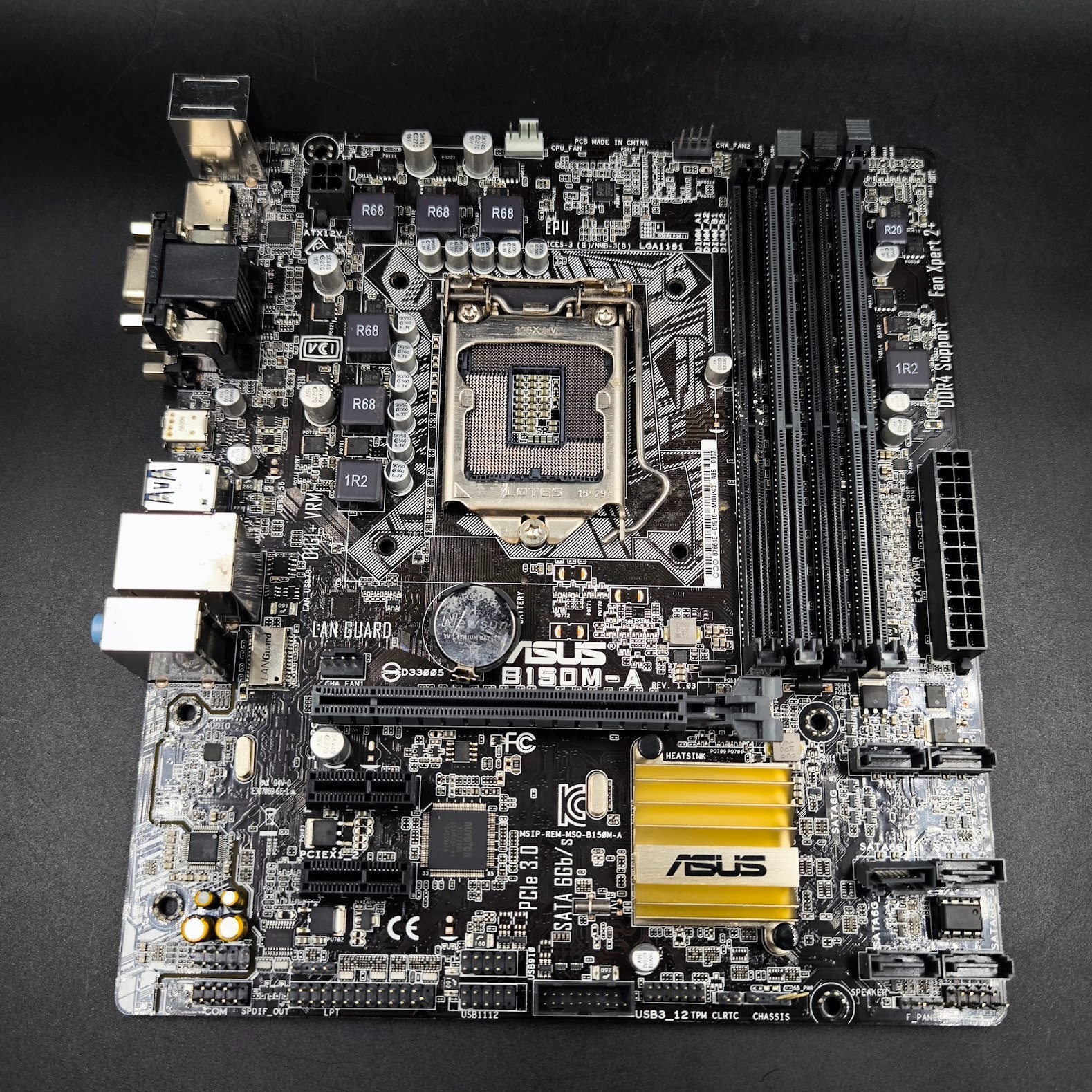 Asus B150M-A Motherboard Used Working