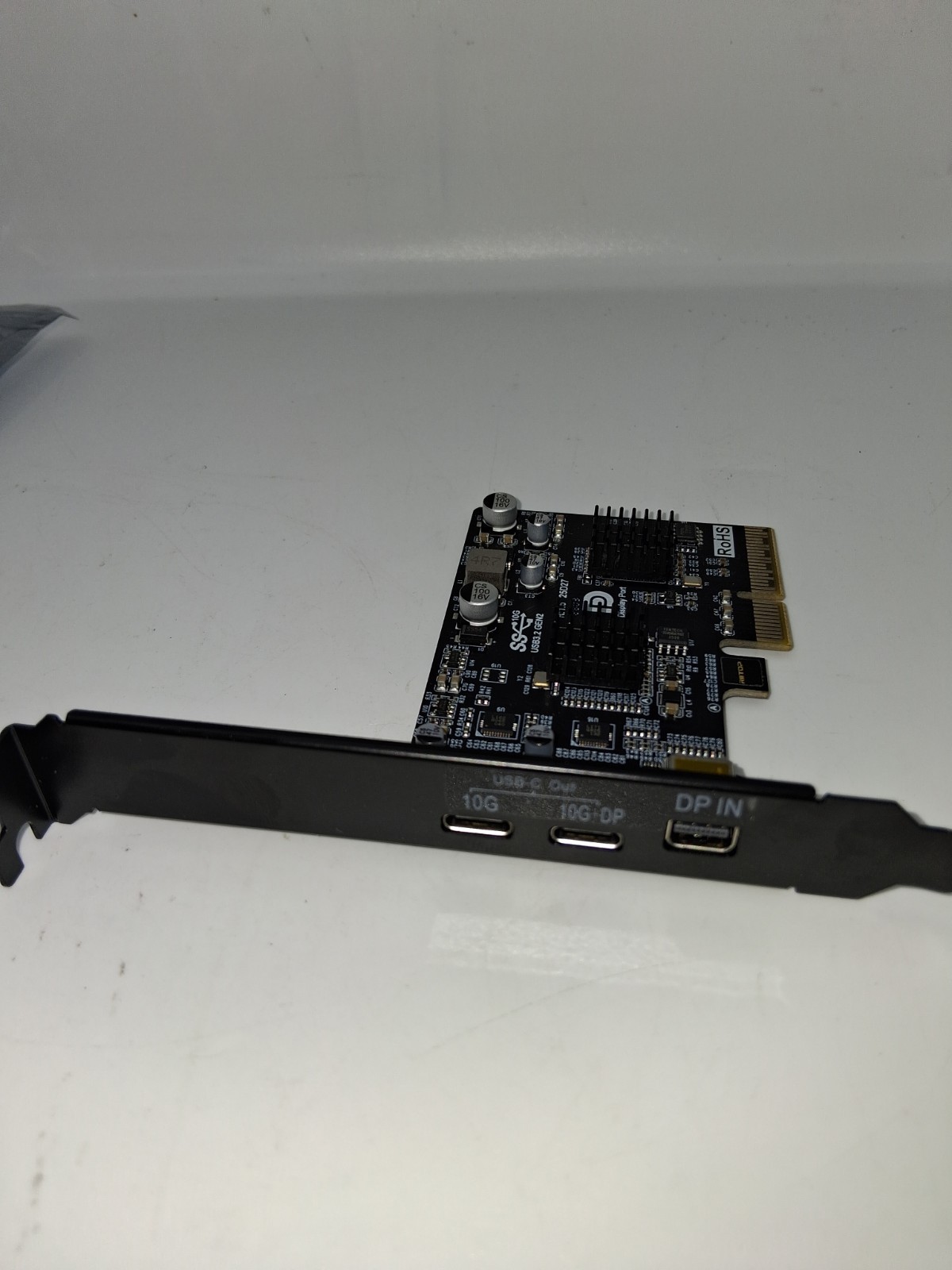 PCIe to USB C Expansion Card [10Gbps], RIITOP PCIe 3.0 x4 and Mini…