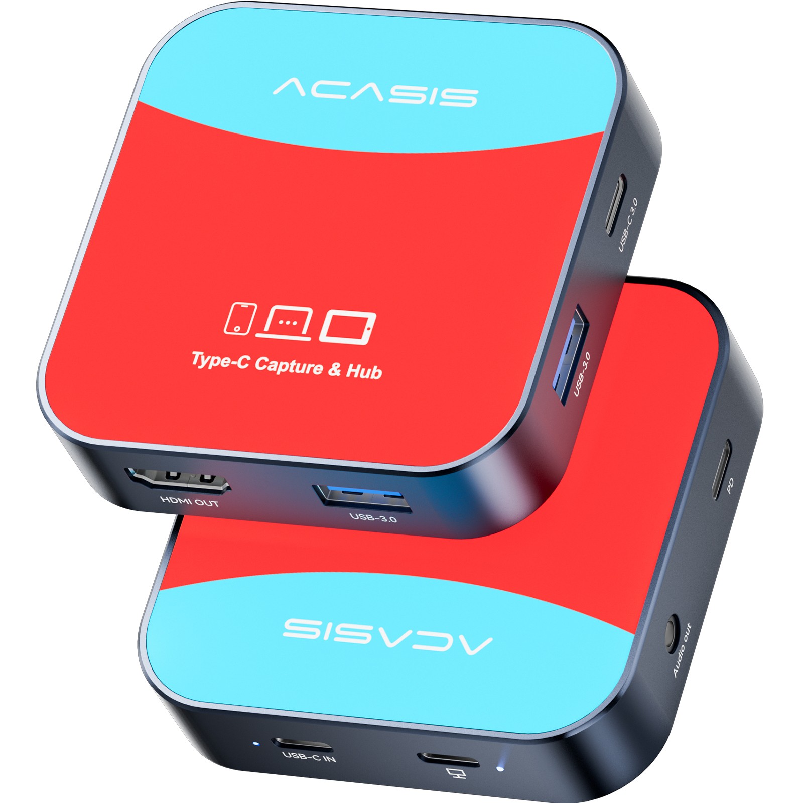Acasis HDMI Video Capture Card 4K 30Hz Input & Loopout 1080P 60FPS for Streaming