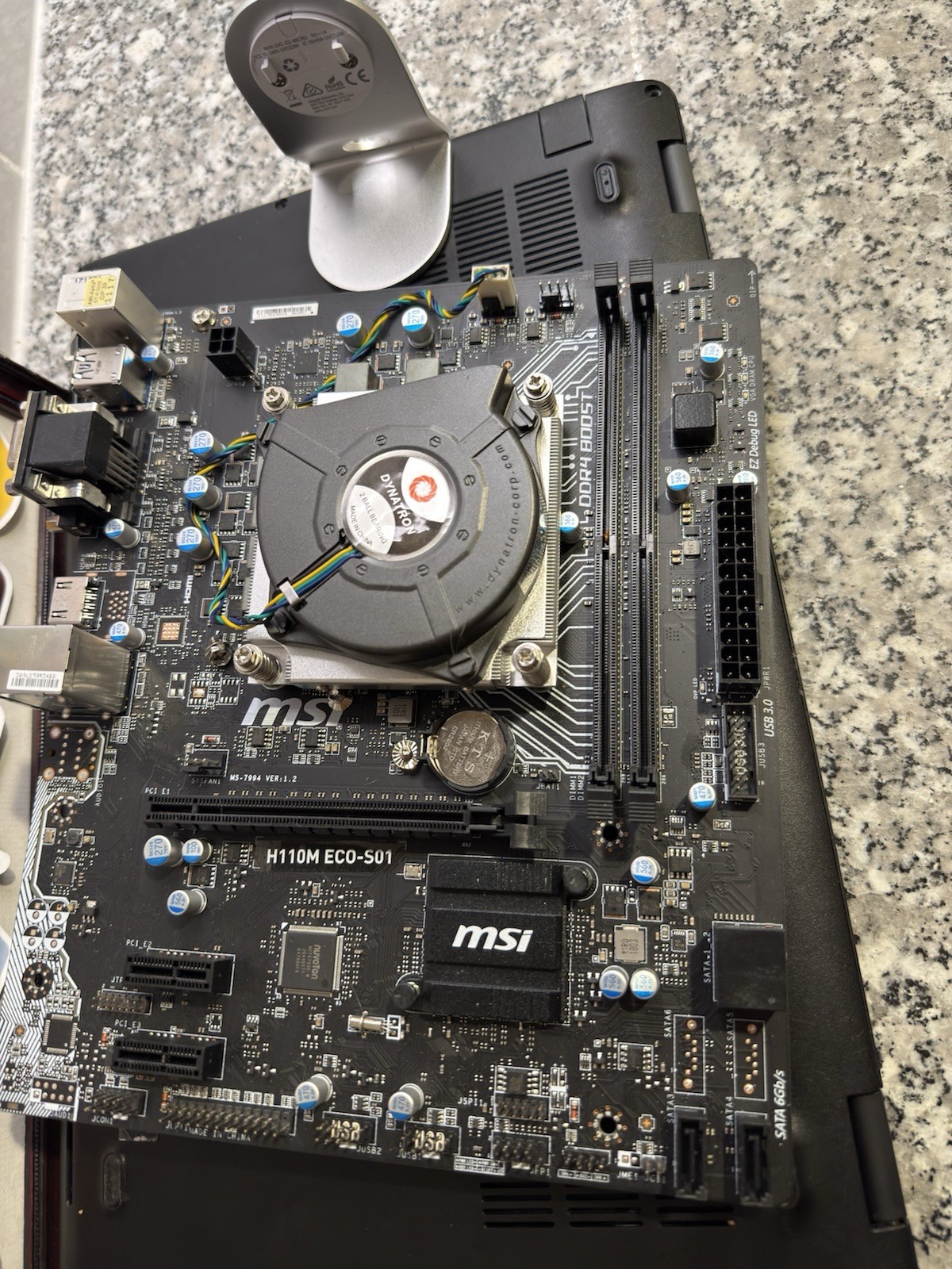 MSI H110M ECO-S01 Intel LGA1151 DDR4 mATX W/ Pentium G4400 & cpu fan