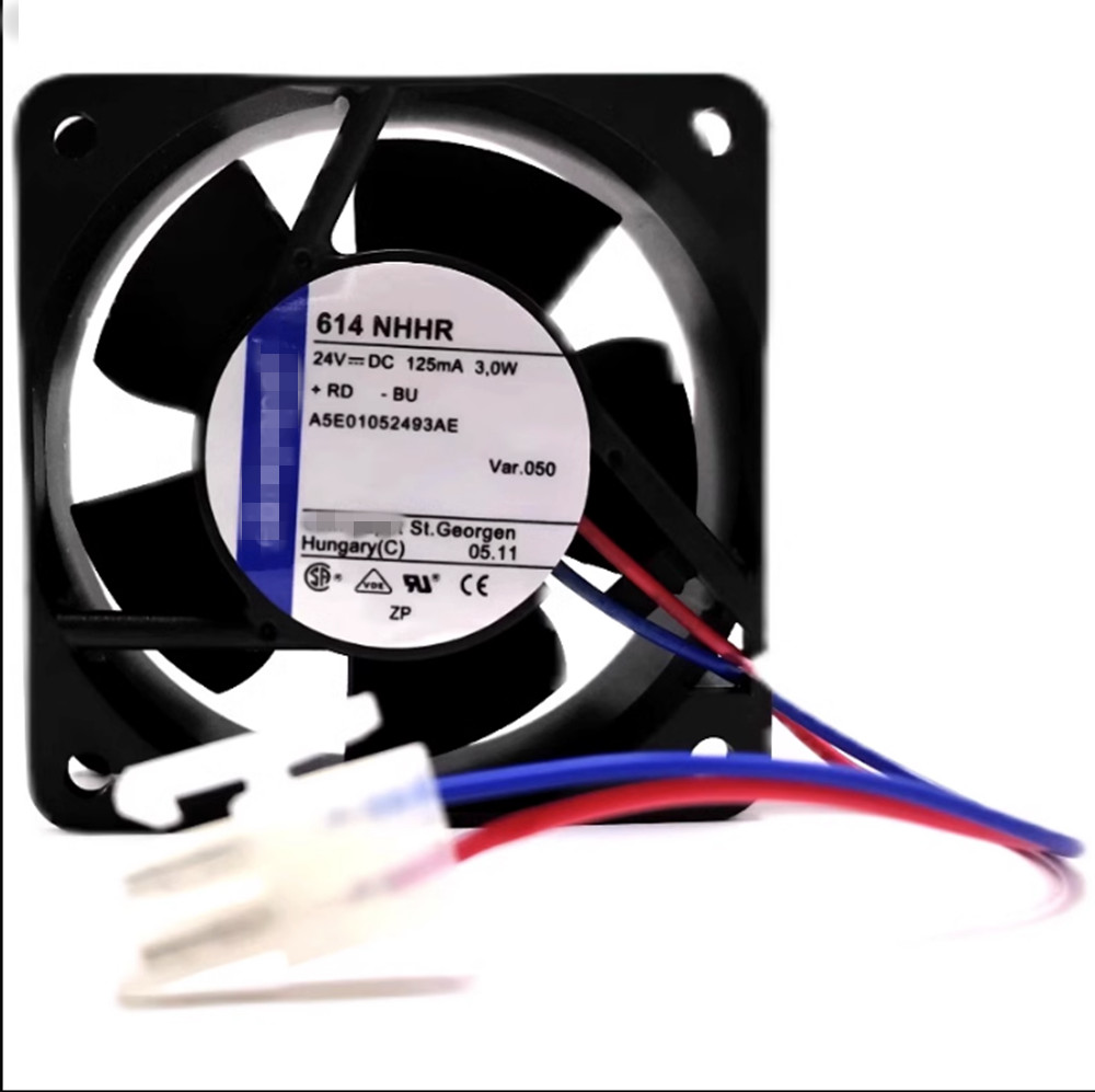 DC24V 3.0W 60X60X25MM 6025 614NHHR 2PIN FOR Siemens Drive Cooling Fan