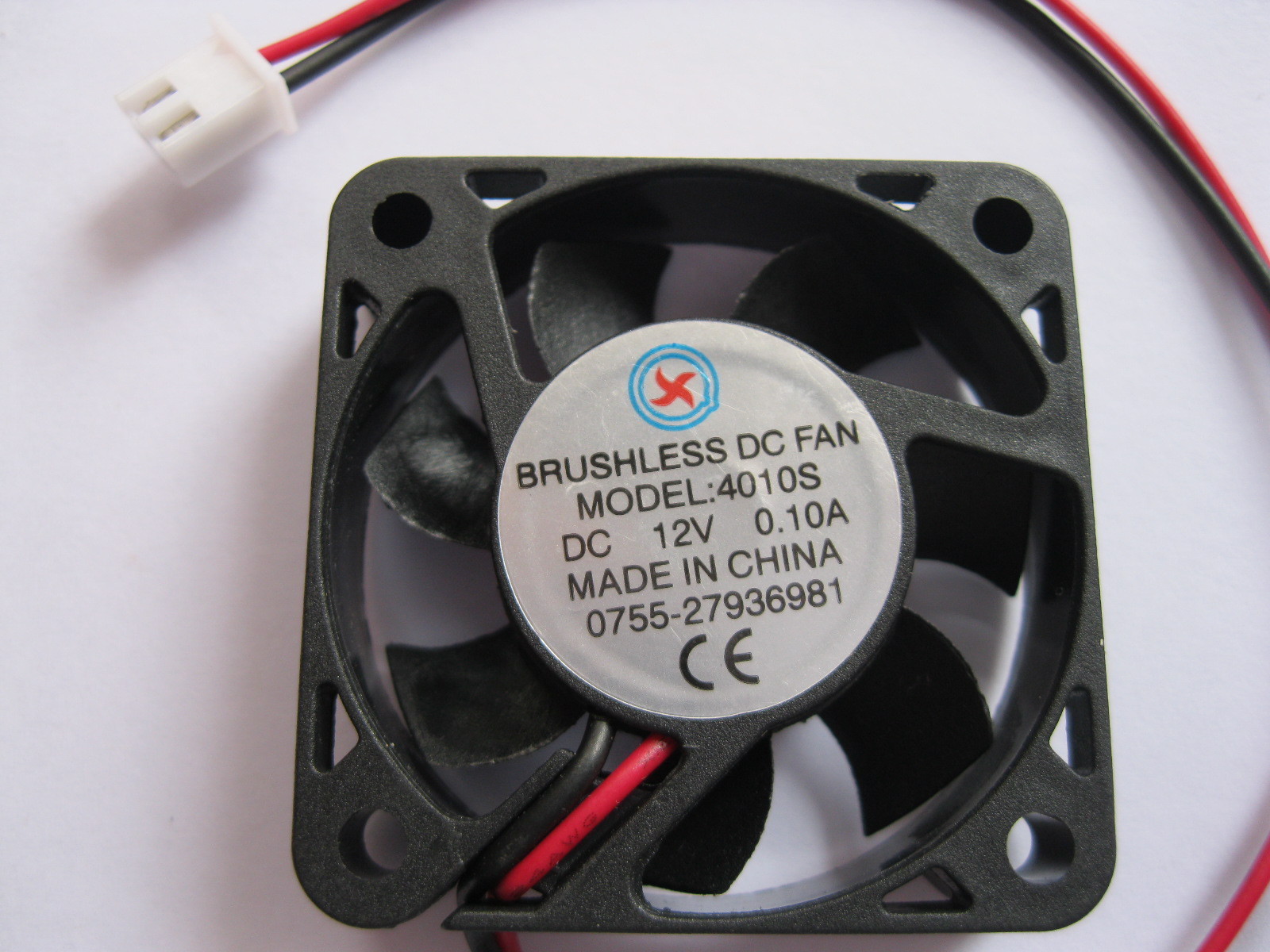 10pcs Brushless DC Cooling Fan 4010S 7 Blade 12V 2Wire 40x40x10mm Sleeve Bearing