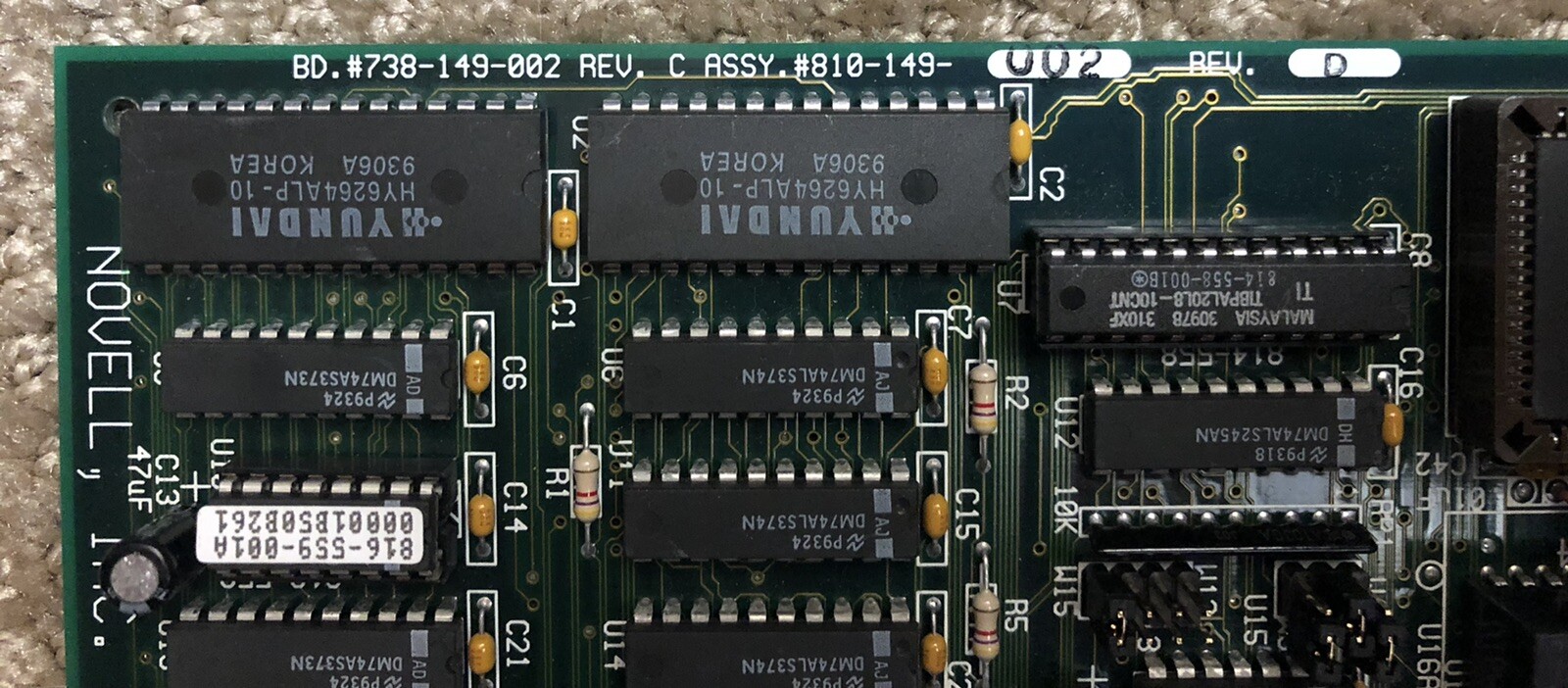 Novell 738-149-002 REV C Network Card