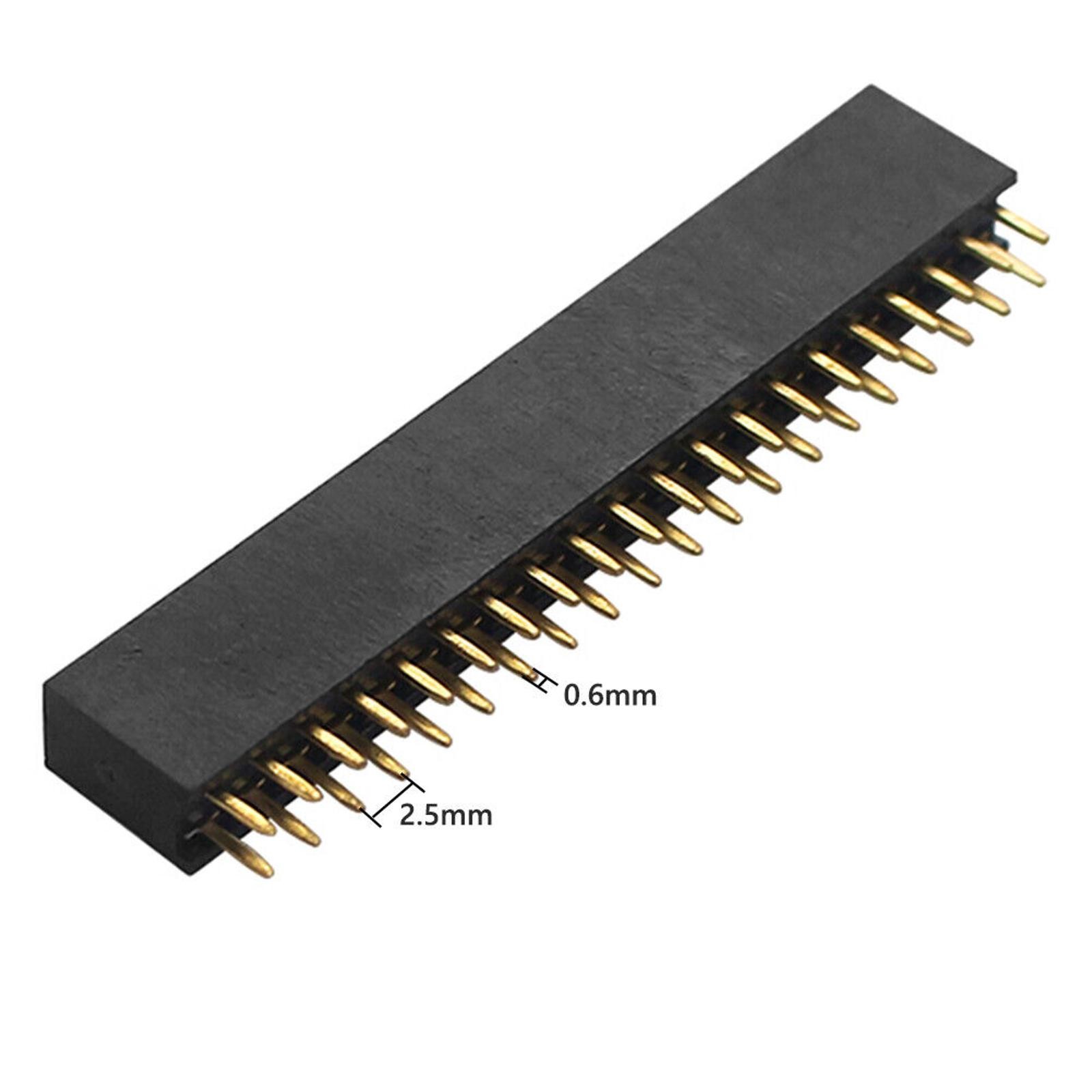 4x 2×20 PIN Socket Dual Male Header Pin Connector for Raspberry Pi Zero/Zero W d