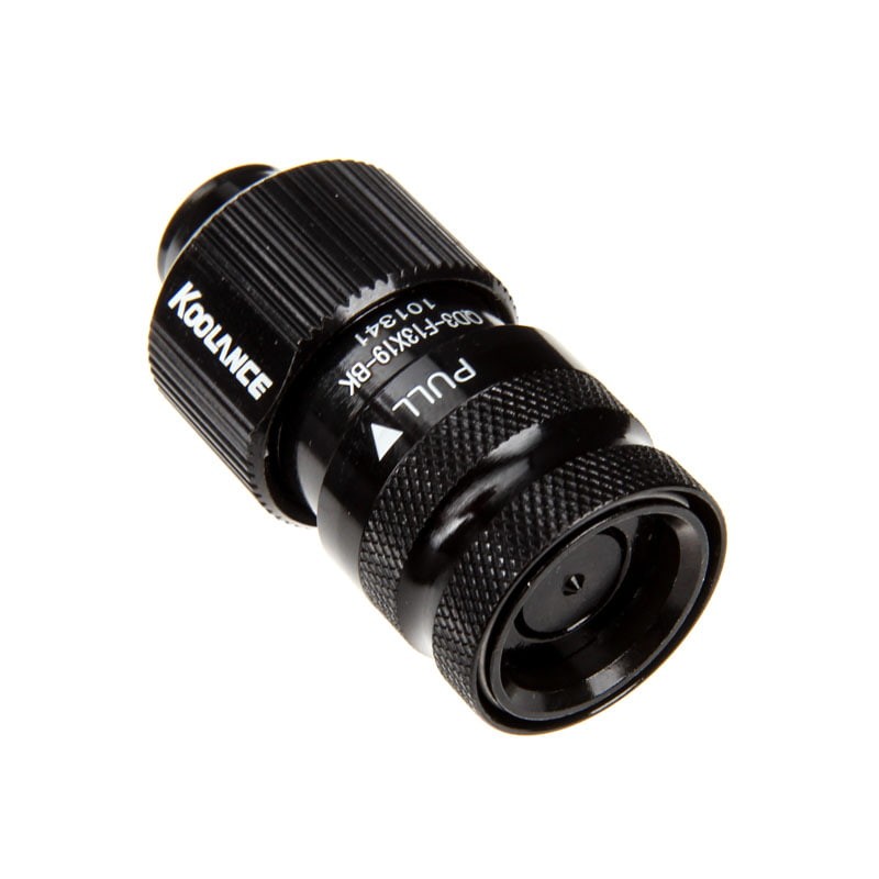 Koolance QD3 Brass Chrome Black Stainless Steel 19mm 13 QD3-FS13X19-BK