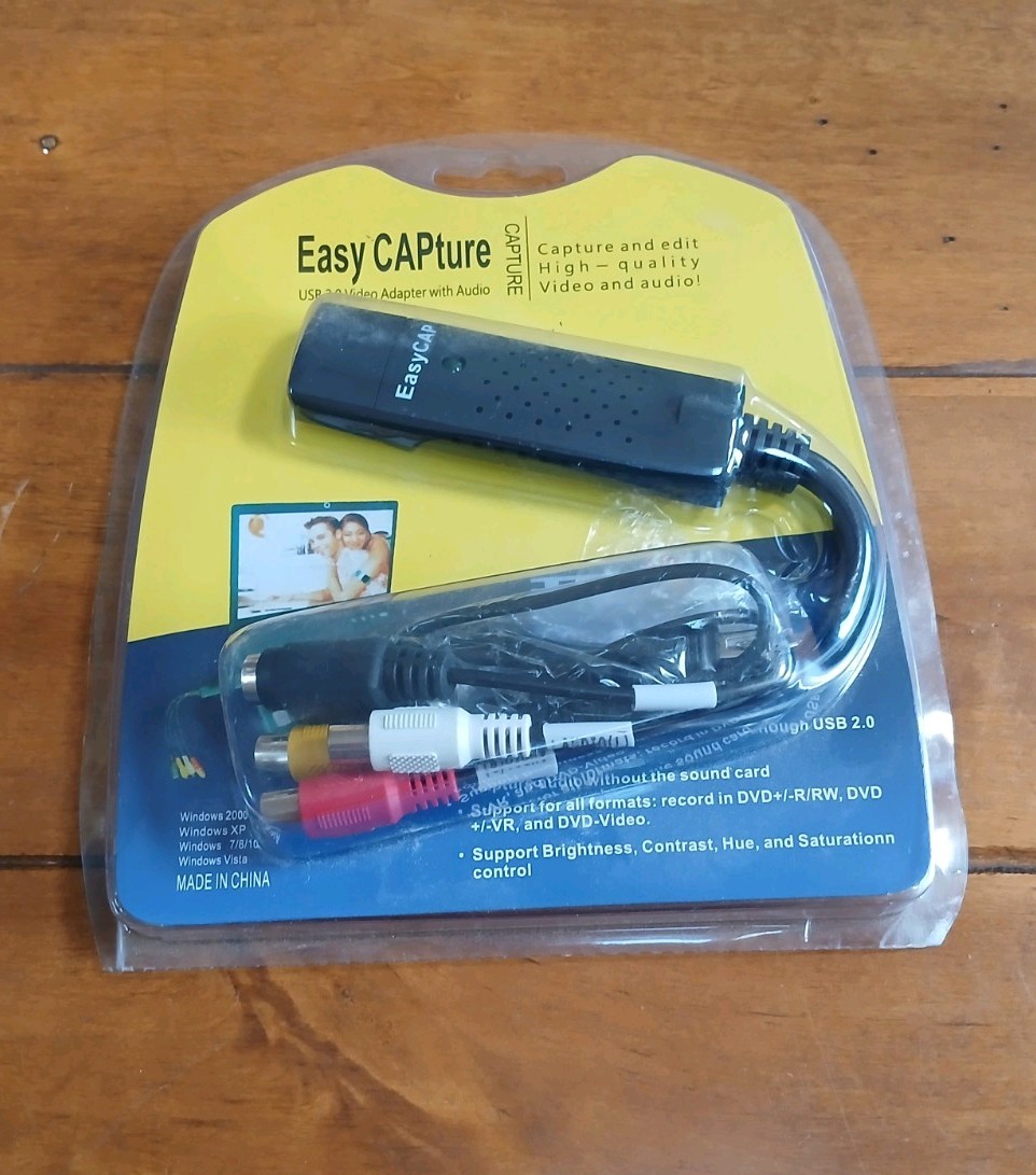 EasyCAP Capture USB 2.0 Video Adapter with Audio New Sealed