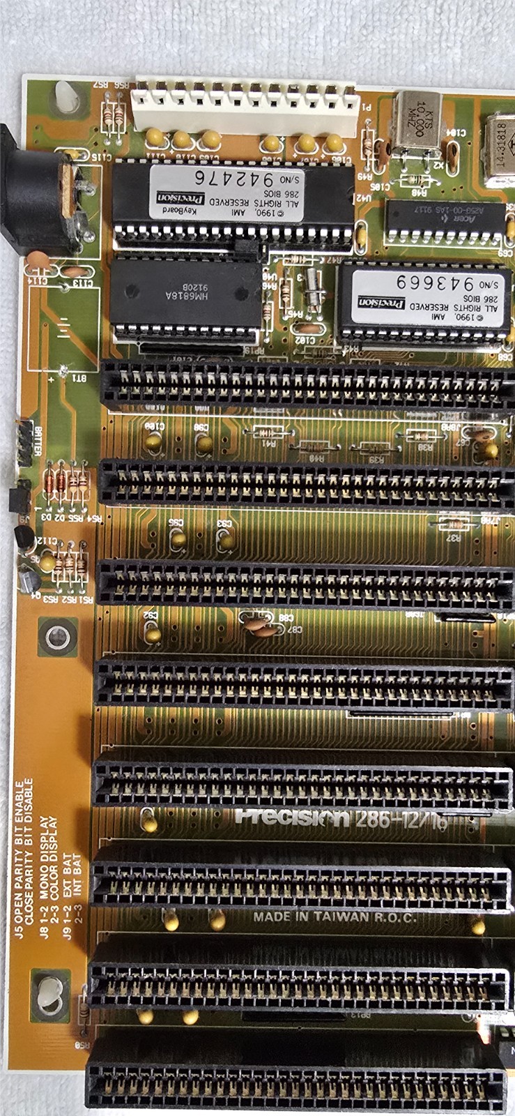 VTG Precision 286-16 Motherboard AMD 16MHz CPU | 1MB RAM NO Battery Leakage