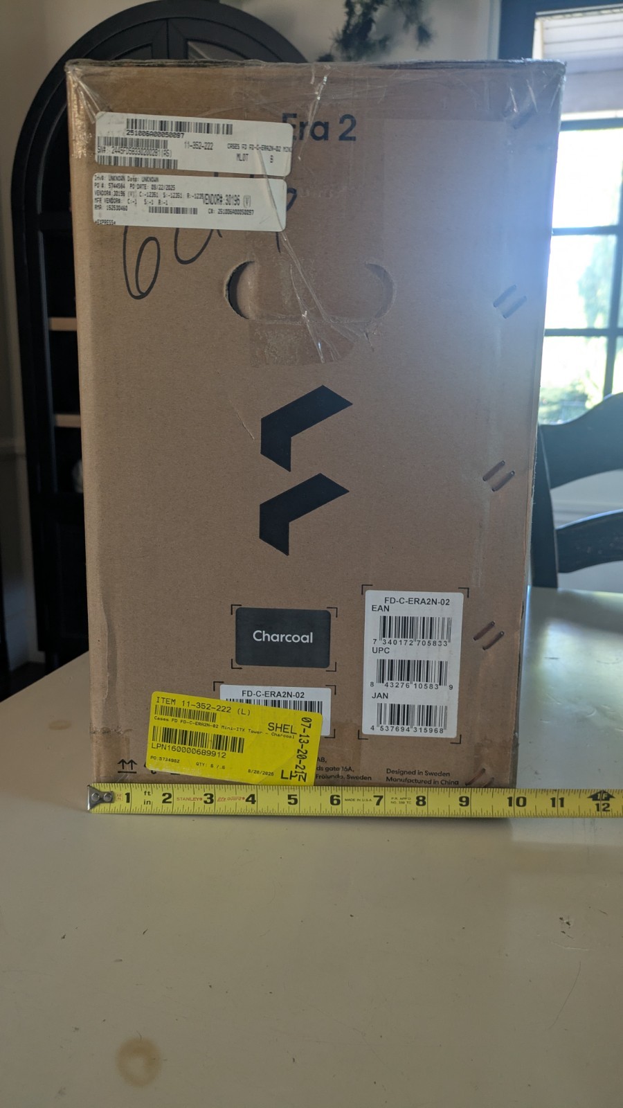 ⚡ Fractal Design Era 2 Charcoal Gray Anodized Aluminum/Steel Mini-ITX ⚡