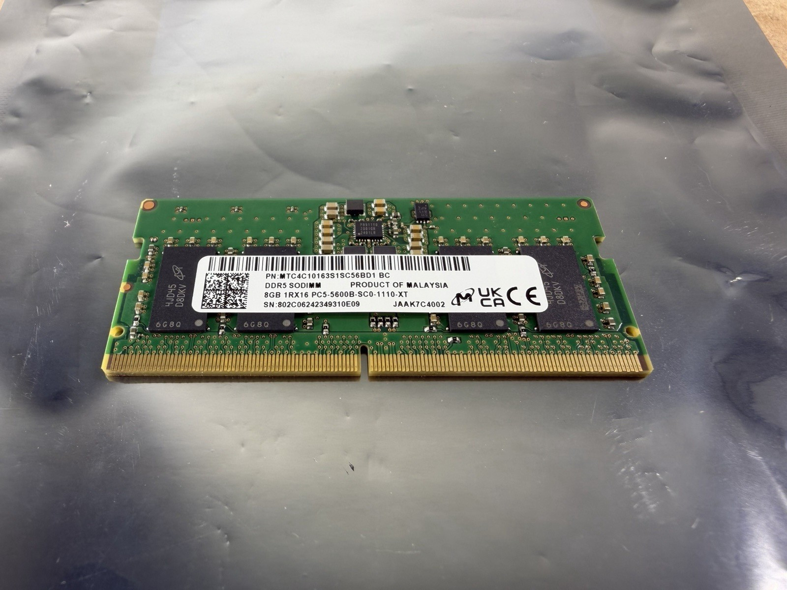 MICRON 8GB 1RX16 PC5-5600B LAPTOP RAM