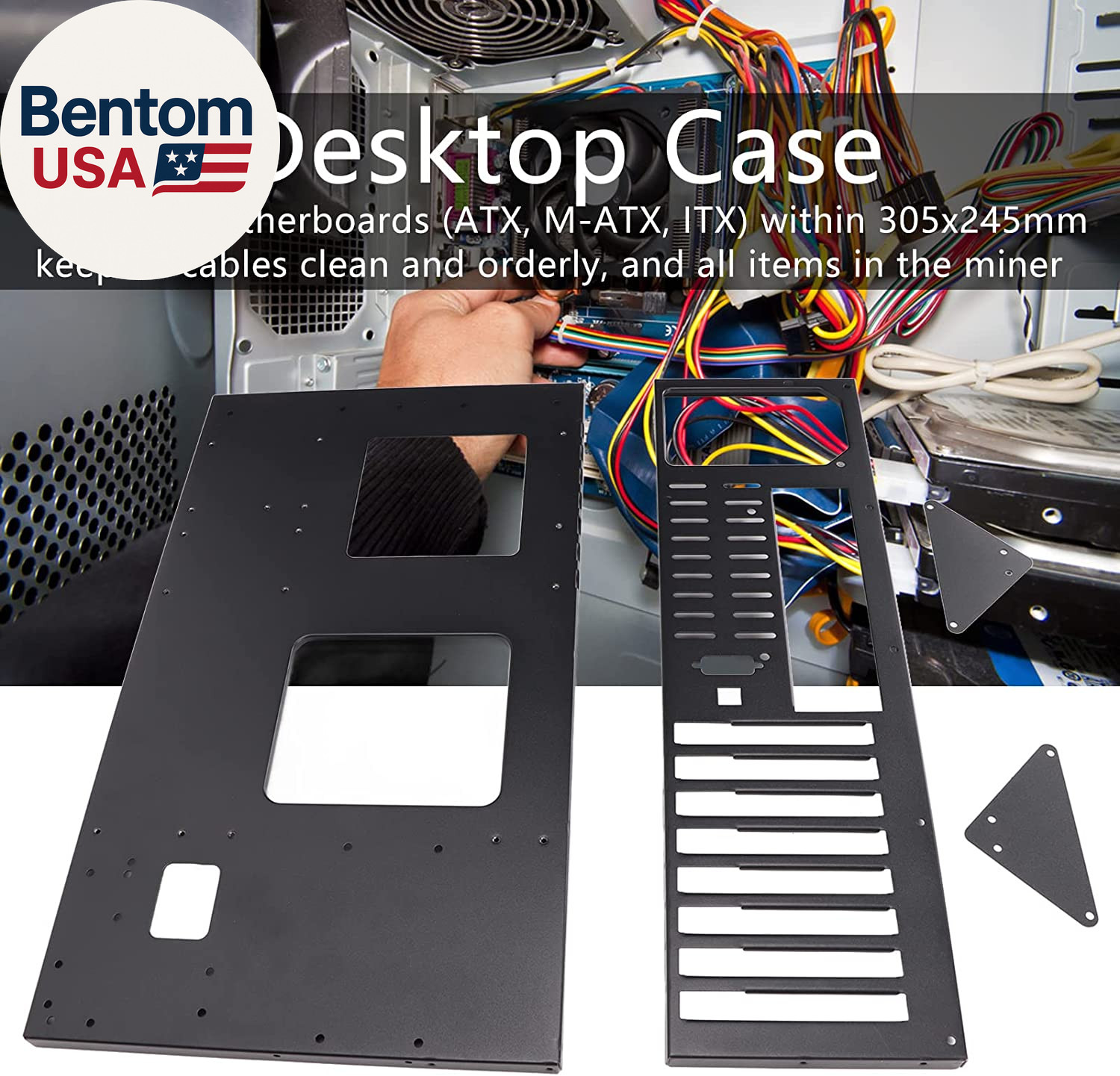 Computer ATX Open Motherboard Rack, Mining Rig Frame SECC Computer Case Open Air