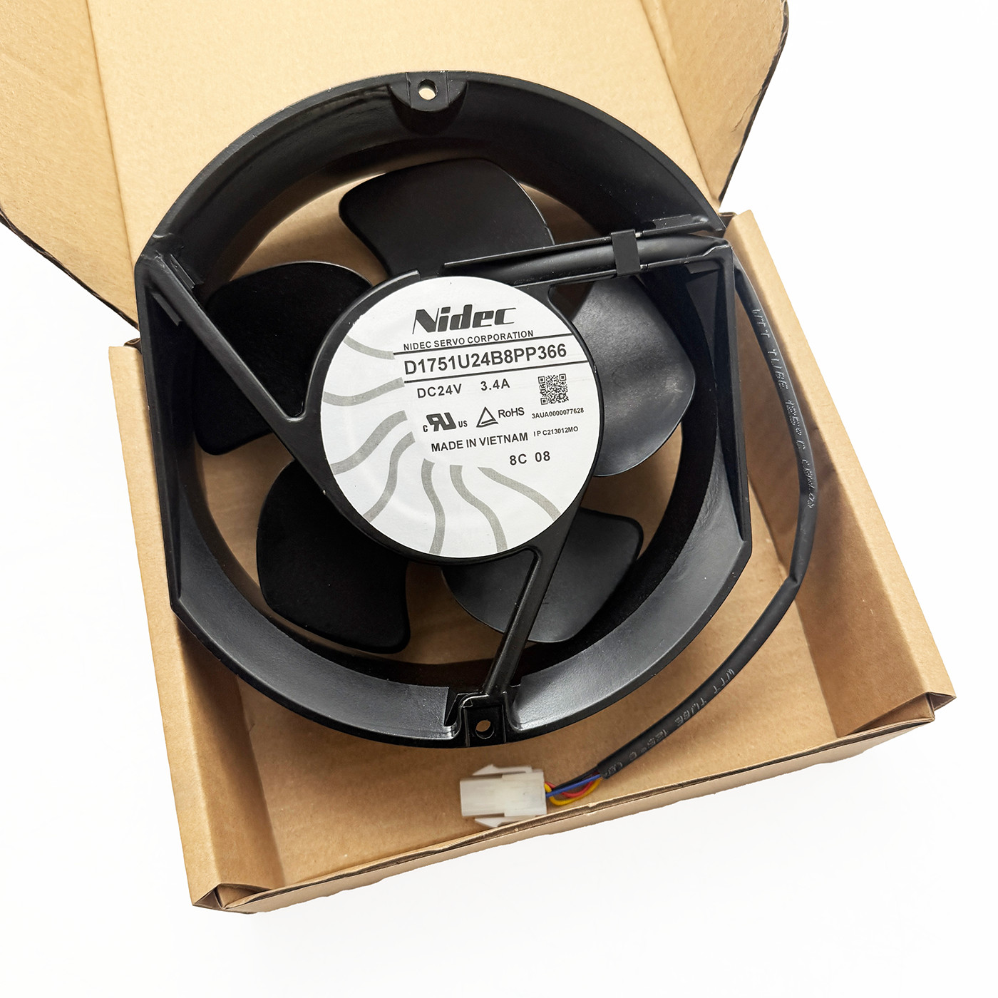 Brand New 1pcs D1751U24B8PP366 DC24V 3.4A 170mm Nidec cooling fan