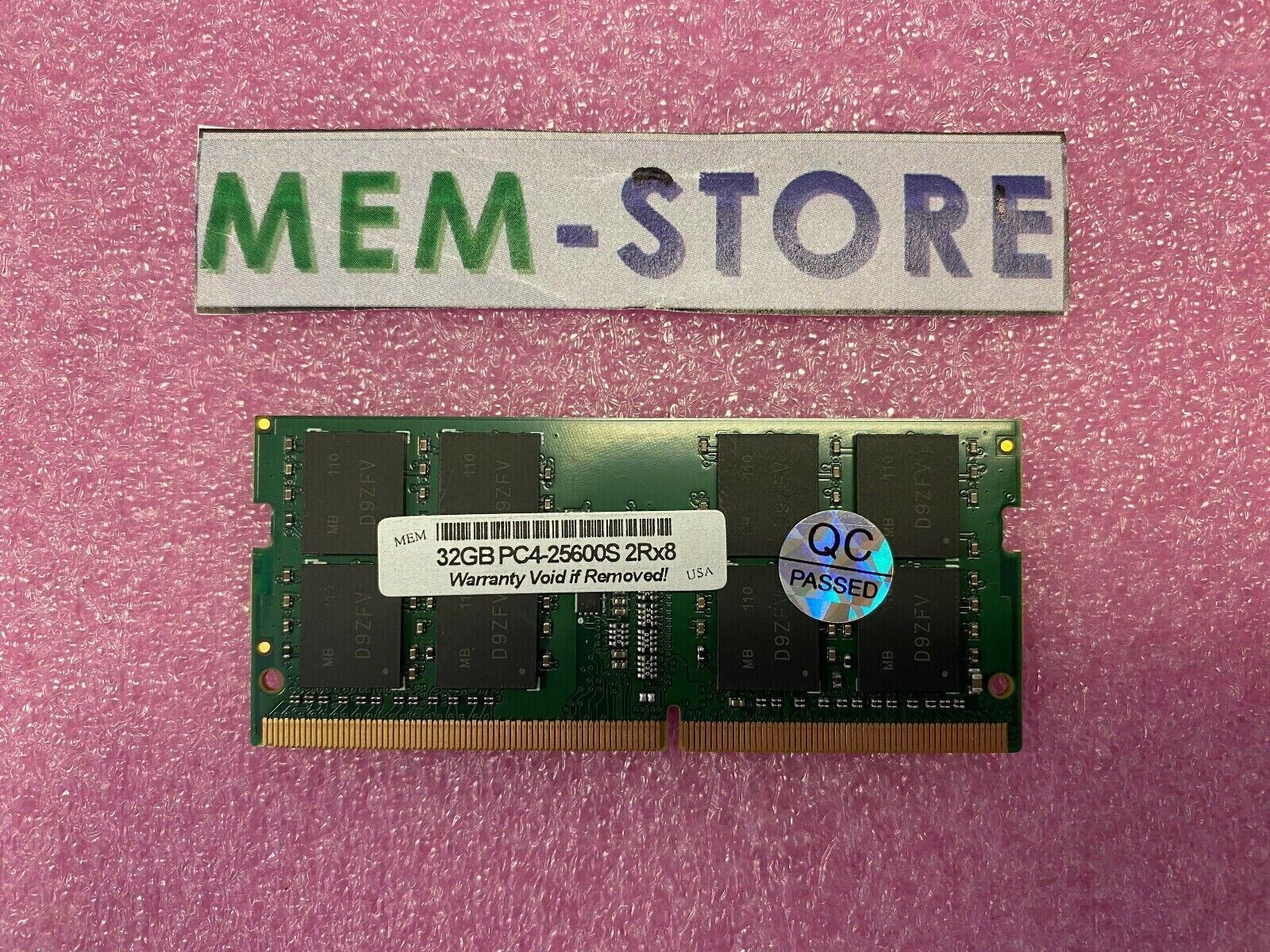 32GB DDR4 3200MHz non-ECC SODIMM Crucial CT32G4SFD832A Equivalent Laptop Memory