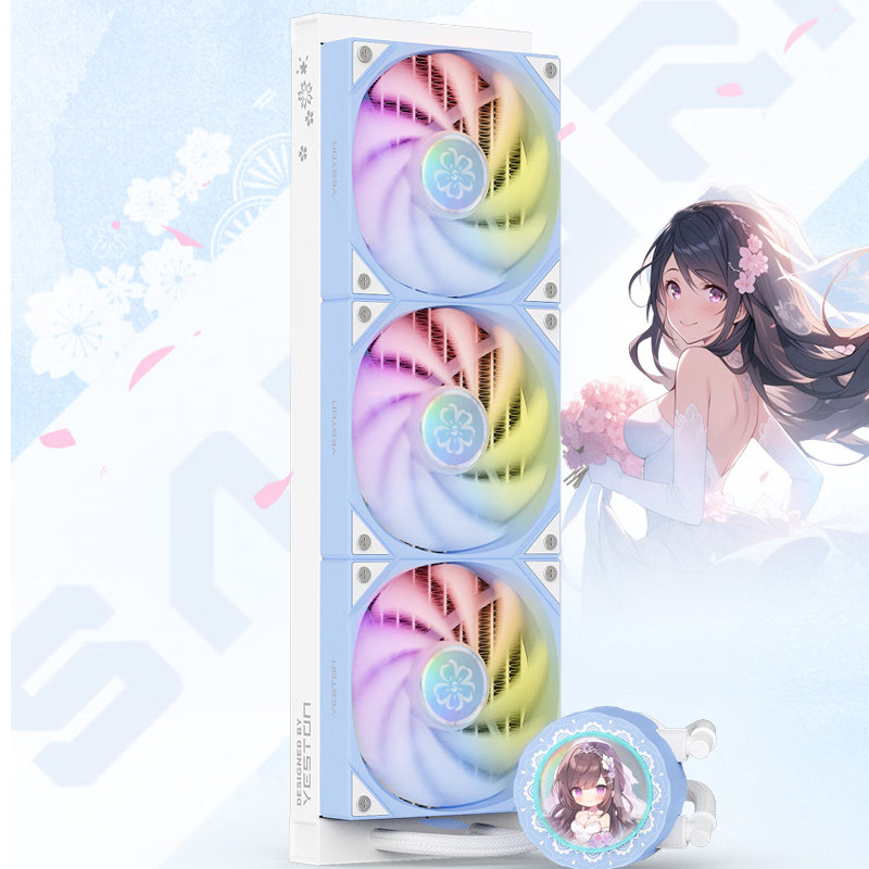 Yeston Chiguo x Hanayome ARGB12 YT-360 All-in-One Liquid CPU Cooler AMD & Intel