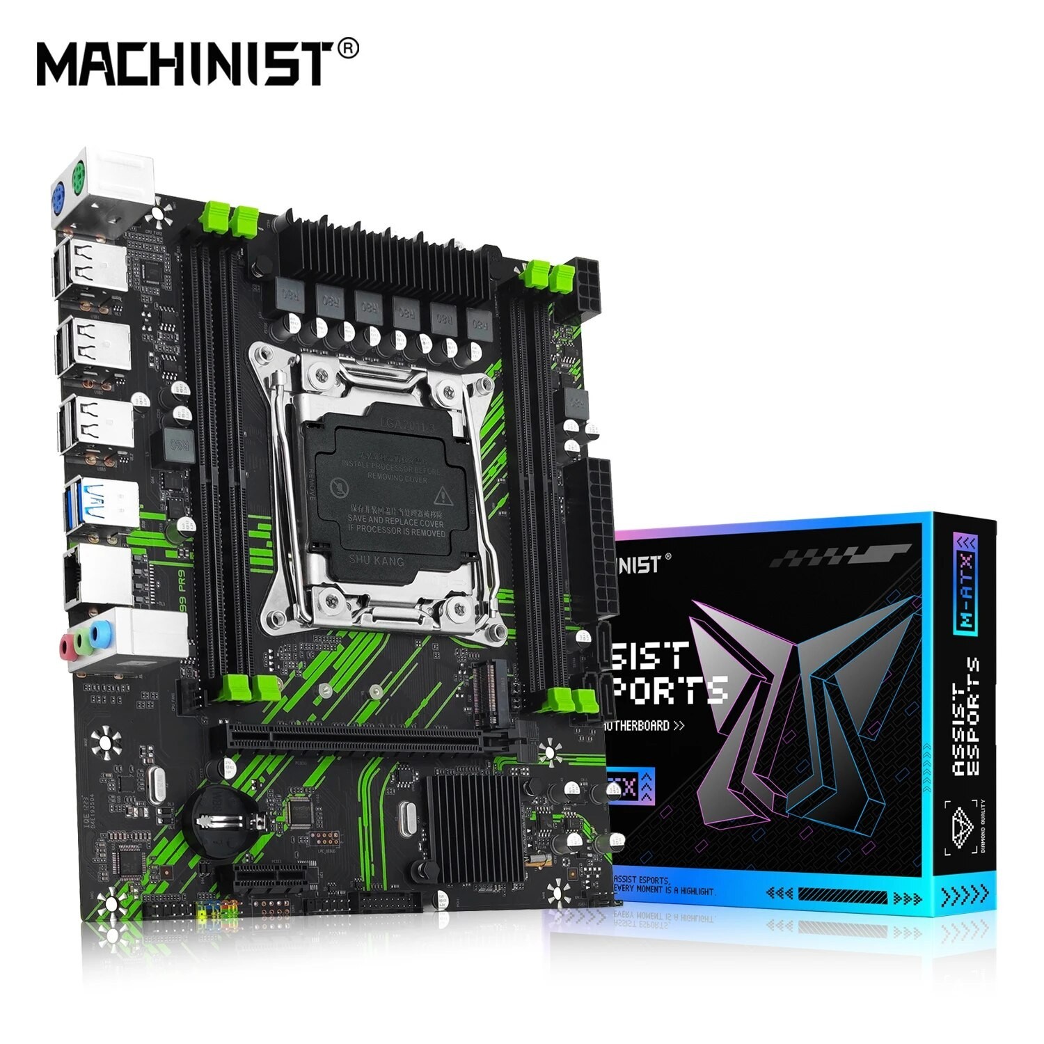 Machinist X99 PR9 LGA 2011-3 DDR4 Intel Xeon E5 V3 V4 RAM MicroATX Motherboard