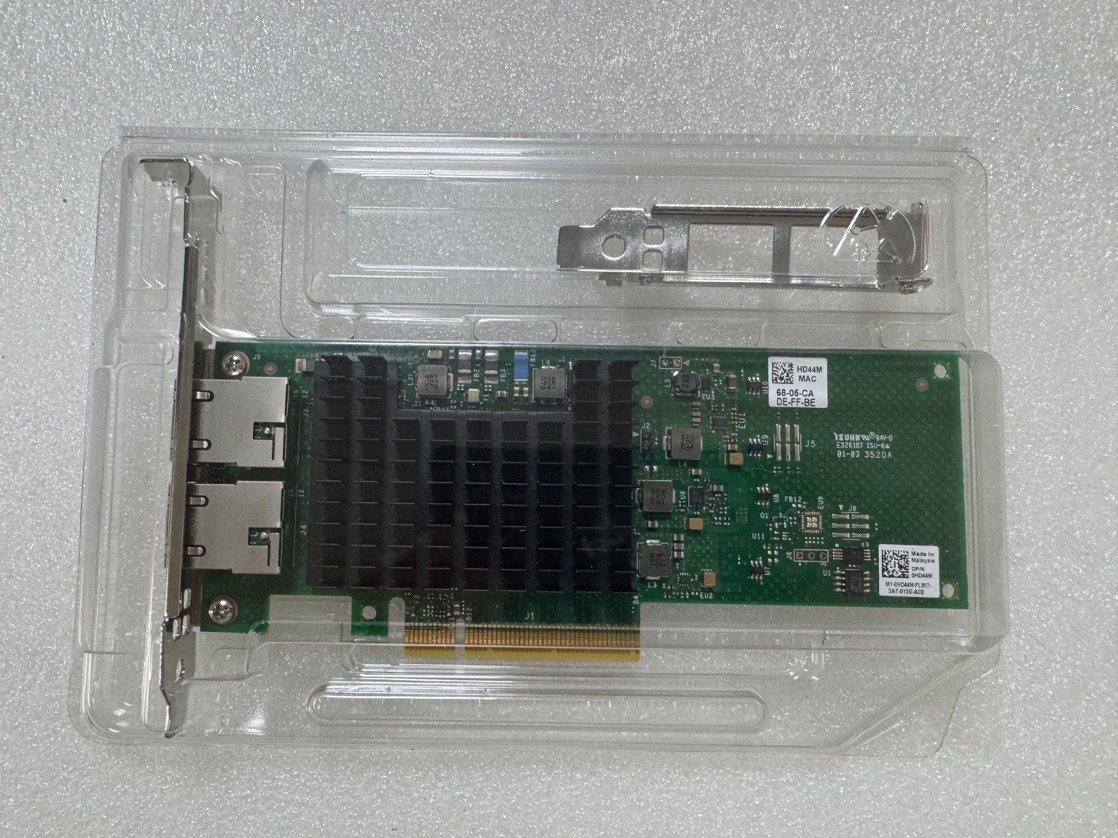 Dell 01WYFT 0HD44M Intel X710-T2L Dual Port 10GbE Base-T PCIe x8 Network Adapter