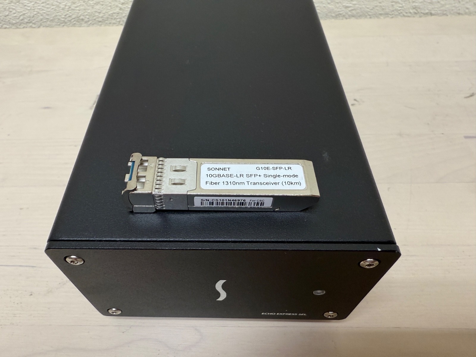 Sonnet Echo Express SEL TB 3 Expansion w/ PCIe x8 10G Dual Port Card & SFP