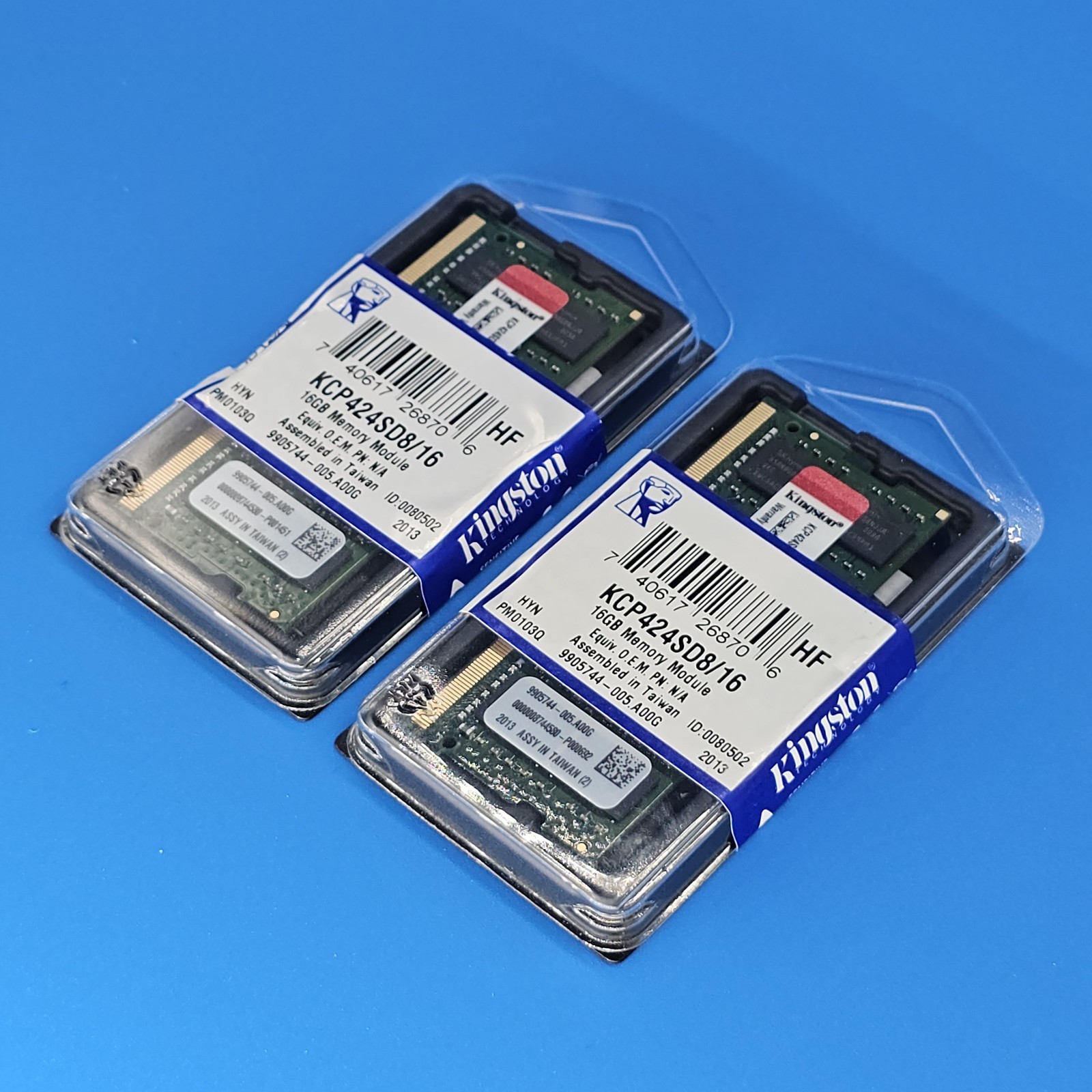 Kingston 32GB Kit (2x16GB) DDR4-2400 SO-DIMM RAM – KCP424SD8/16, New Sealed