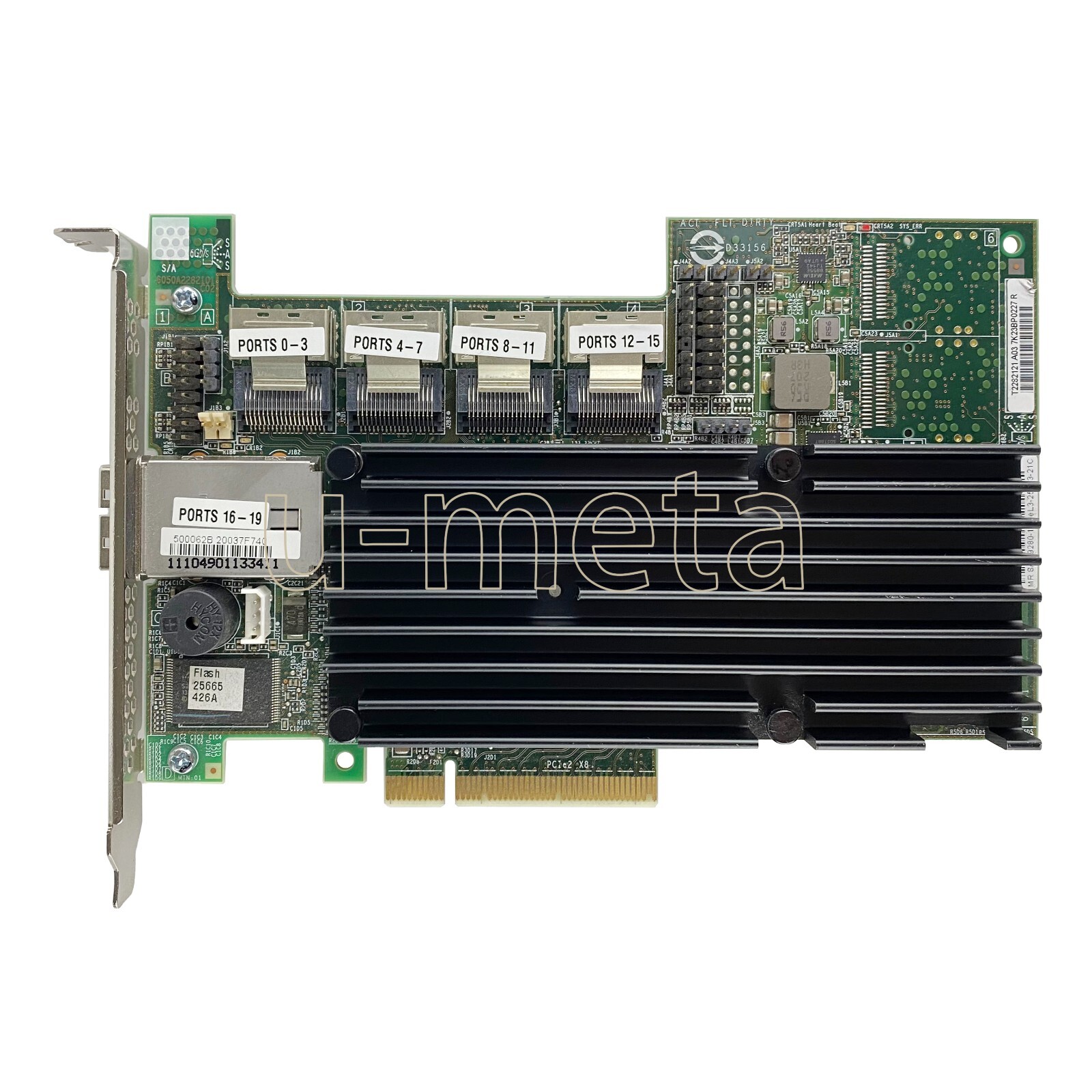 LSI SAS 9280-16i4e 6Gb/s 20 Ports PCIe 2.0×8 RAID Controller L5-25343-06