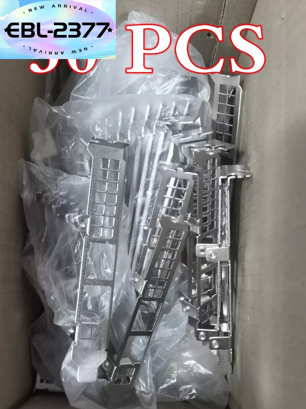 50PCS Full height Bracket Blech for Supermicro AOC-STG-i2T X540-AT2 Rev 2.01