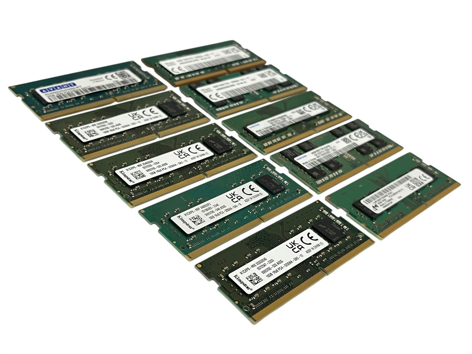 LOT 10: Mixed Brand 16GB 3200AA DDR4-3200 PC4-25600 SODIMM Laptop Memory RAM