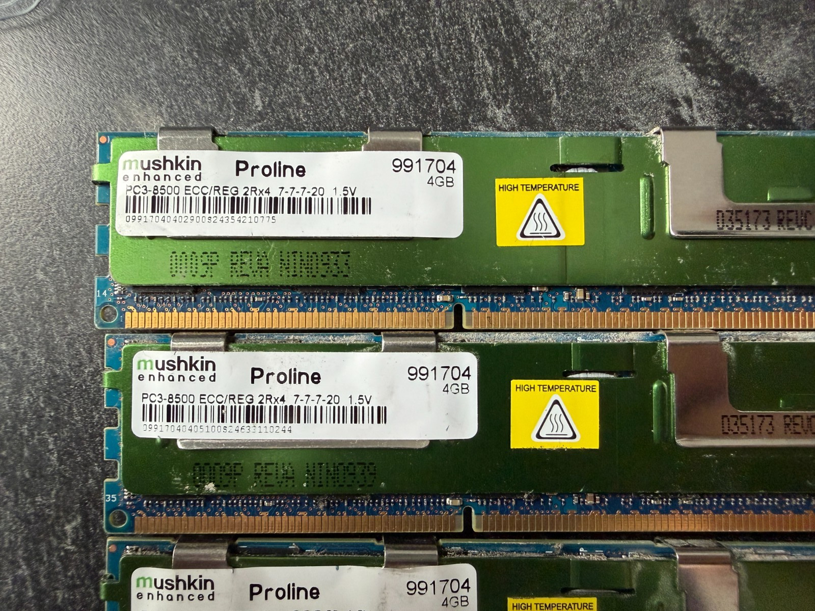 Mushkin | 48GB (12x4GB) 2Rx4 DDR3 PC3-8500R | ECC Server Ram | 991704