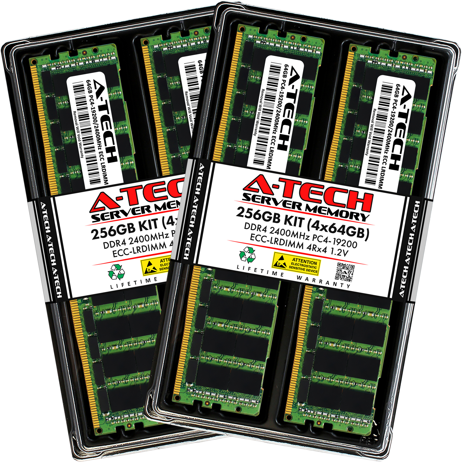 256GB 4x 64GB PC4-2400 LRDIMM Supermicro X10DRi X10DRi-T H11DSi Memory RAM