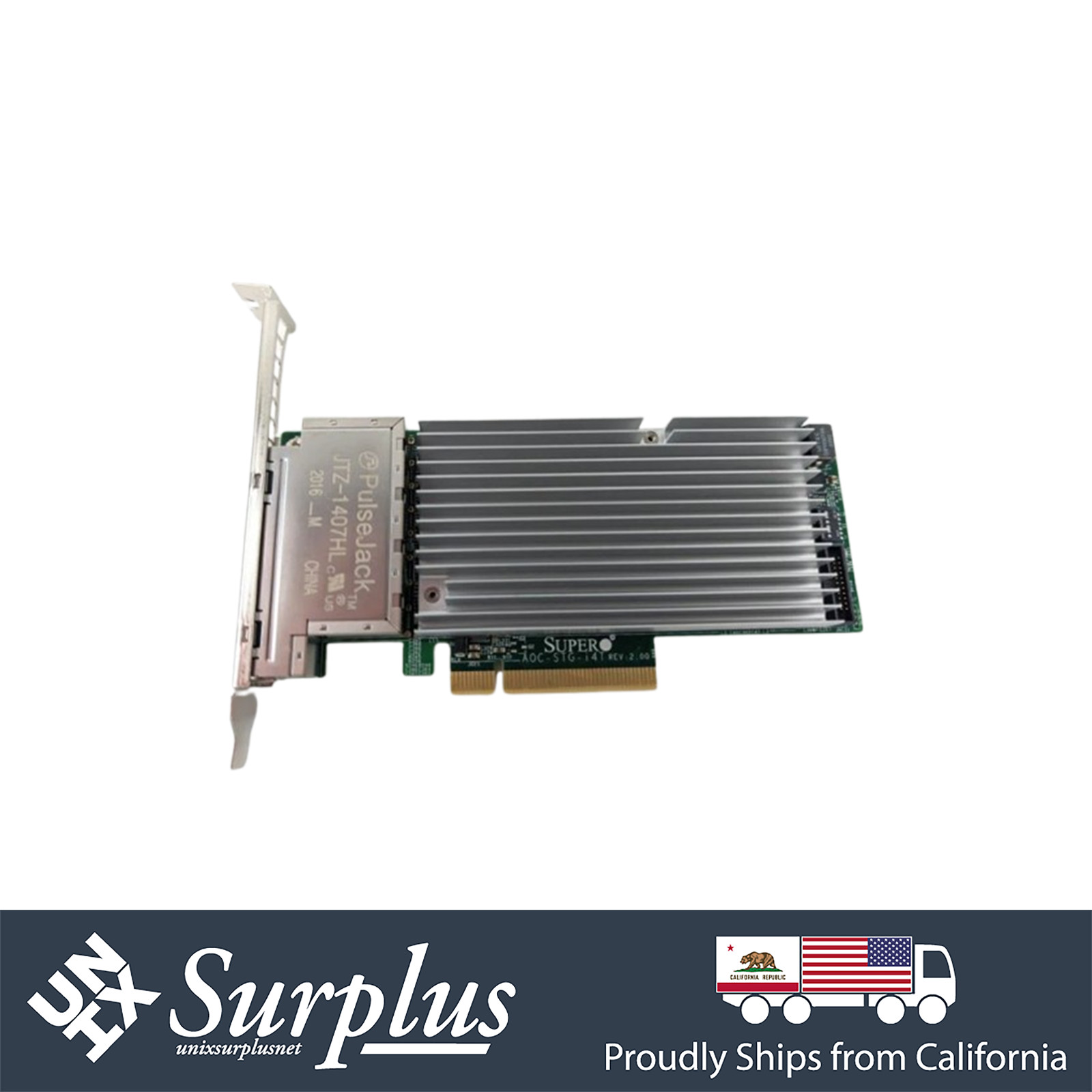 Supermicro 10GB RJ45 Quad Port PCIe x8 Intel 82580 Server NIC High Profile