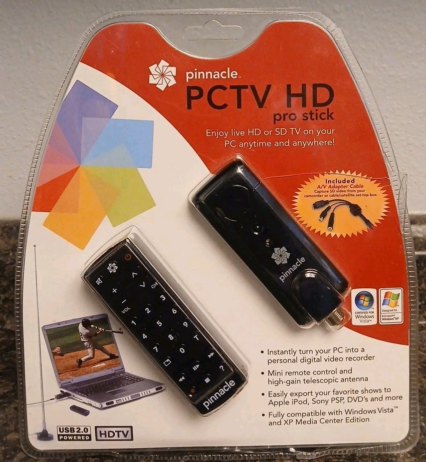 Pinnacle PCTV HD Pro Stick Stream TV on your PC NEW Sealed!