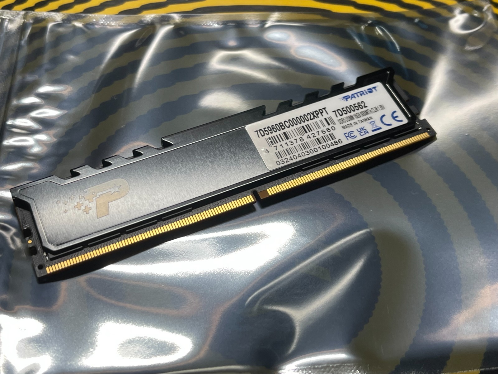 PATRIOT 7D500562 16gb DDR5 RAM UDIMM 6000MTs CL36 1.35v Black Tested Good