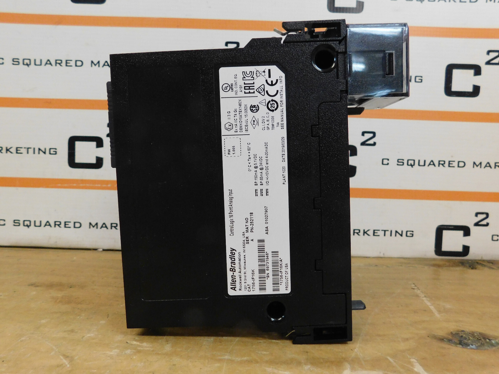 Allen Bradley 1756-IF16K Ser A Control Logix 16pt analog input used CSQ