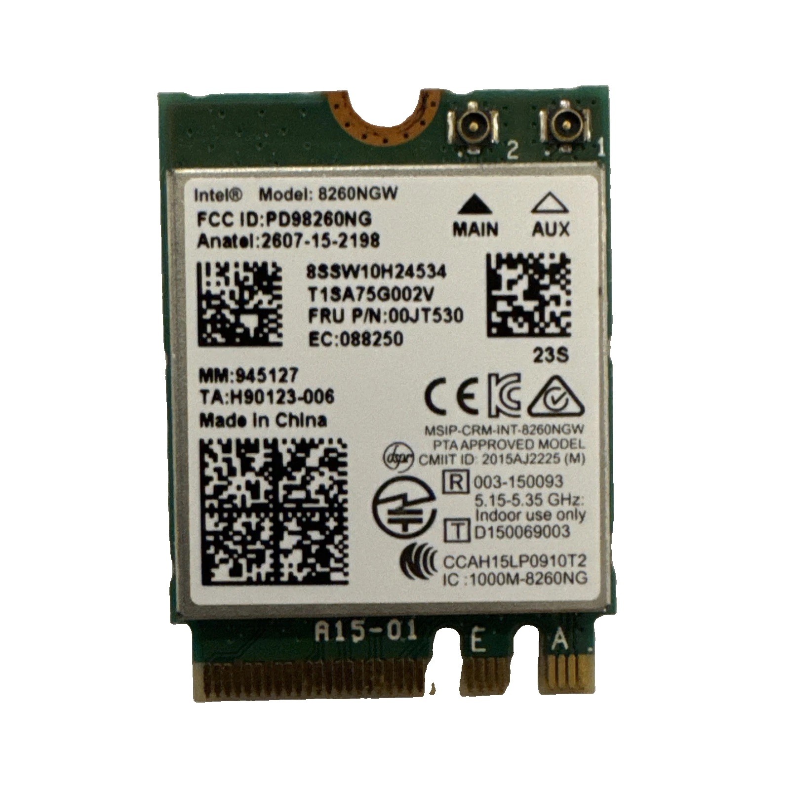 INTEL DUAL BAND AC 8260 8260NGW 802.11ac WIFI WLAN CARD+bluetooth 4.2 module