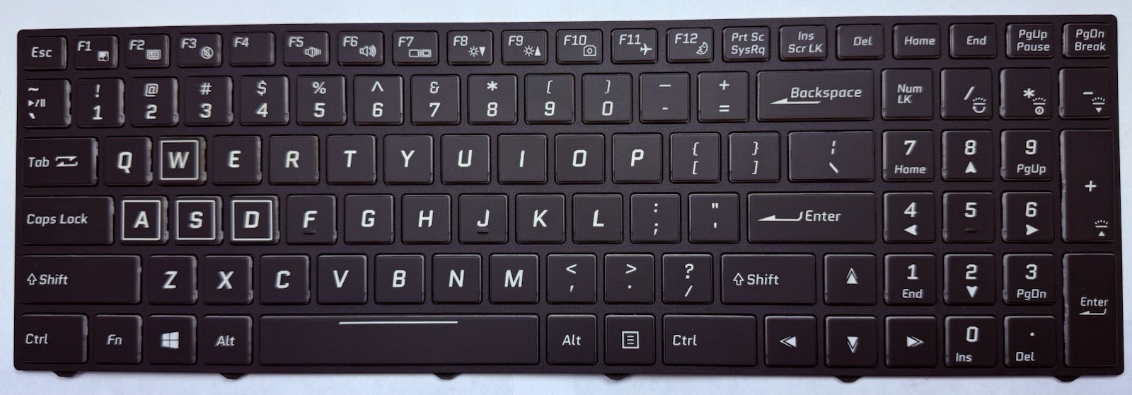 New Clevo Sager NP7850 Keyboard Backlit NP7851 NP7870 NP6873 6-80-P9550-010-1 US