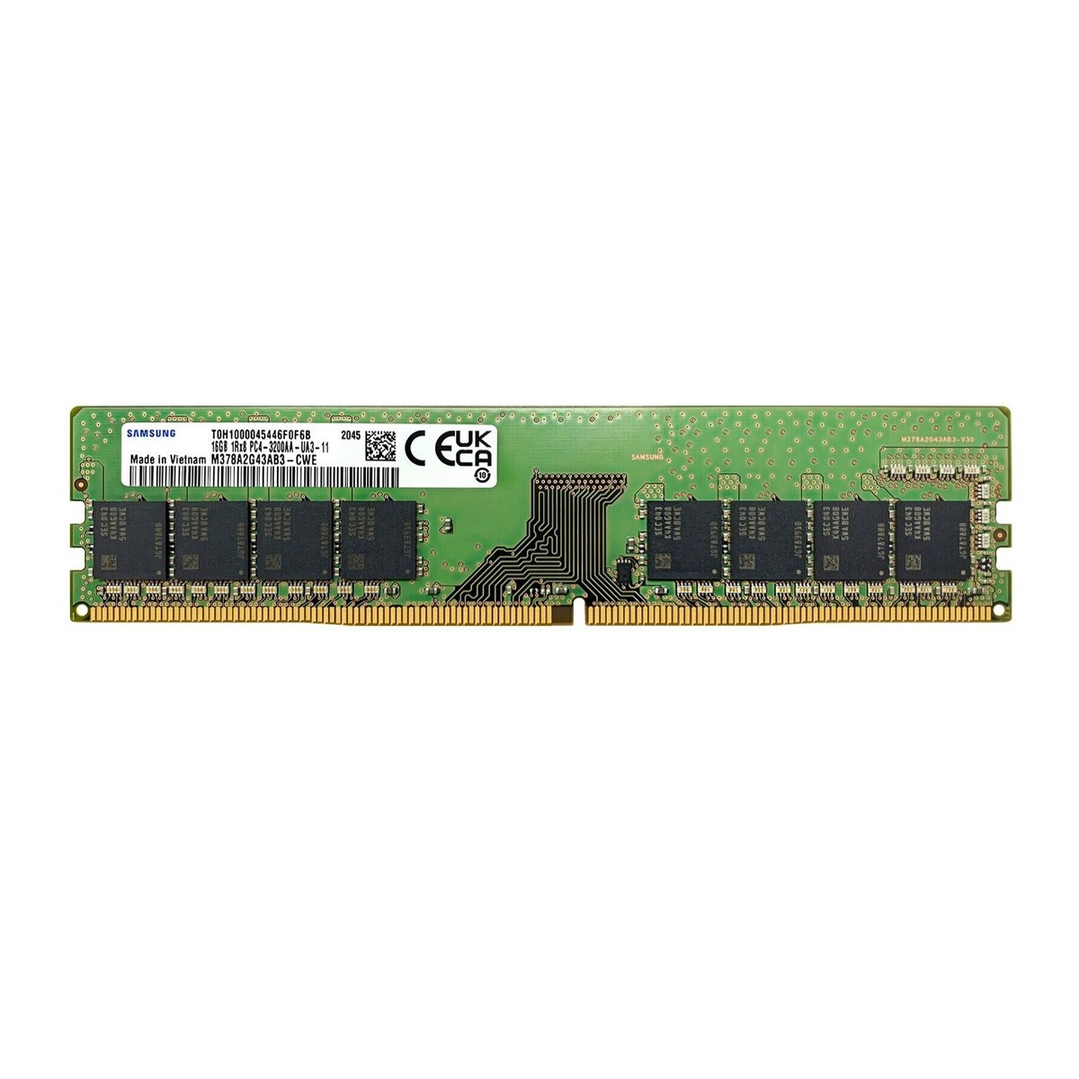 New Samsung 16GB DDR4 3200MHz PC4-25600 1RX8 UDIMM Memory Ram M378A2G43AB3-CWE