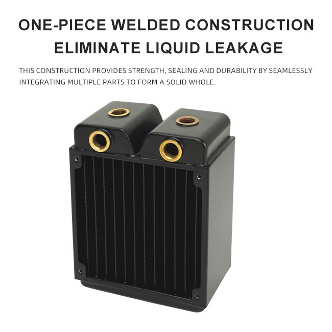 OCOOCOO 120mm 45mm Thick Copper Water Cooling Radiator G1/4 for PC CPU GPU