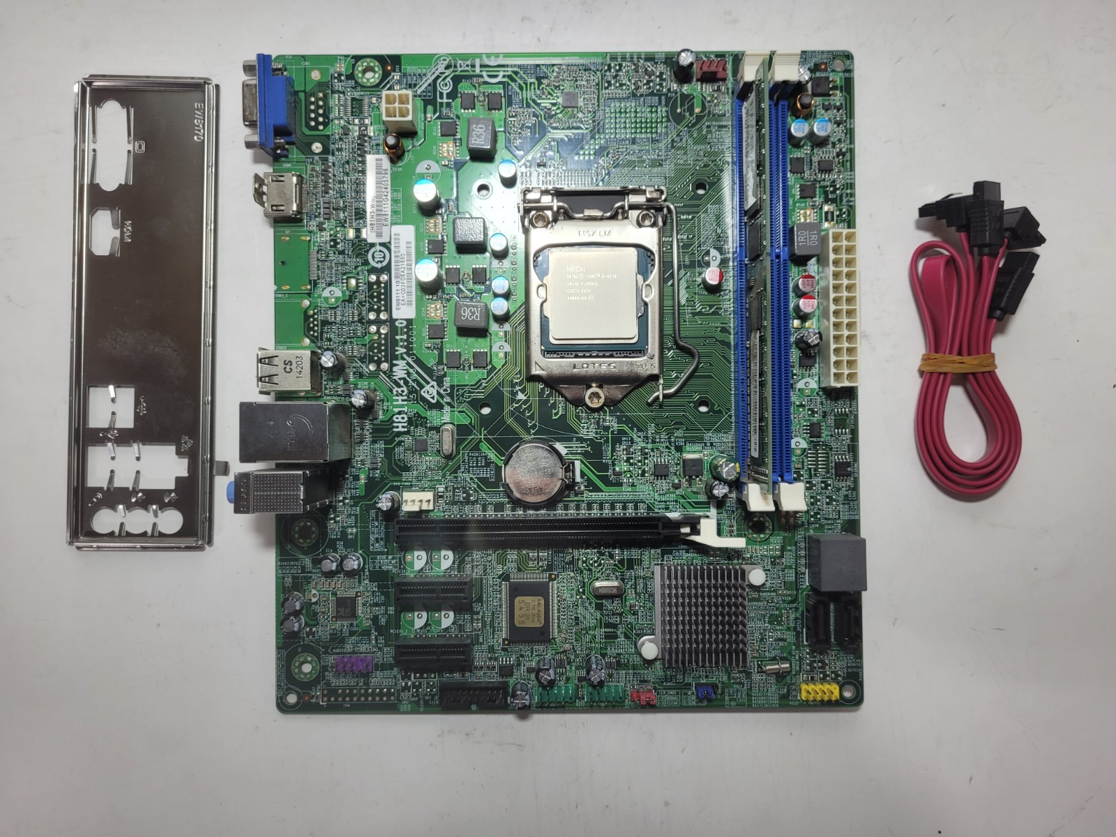 PowerSpec H81H3-WM Motherboard w/Core i5-4570, 4GB RAM, IO Shield #1256