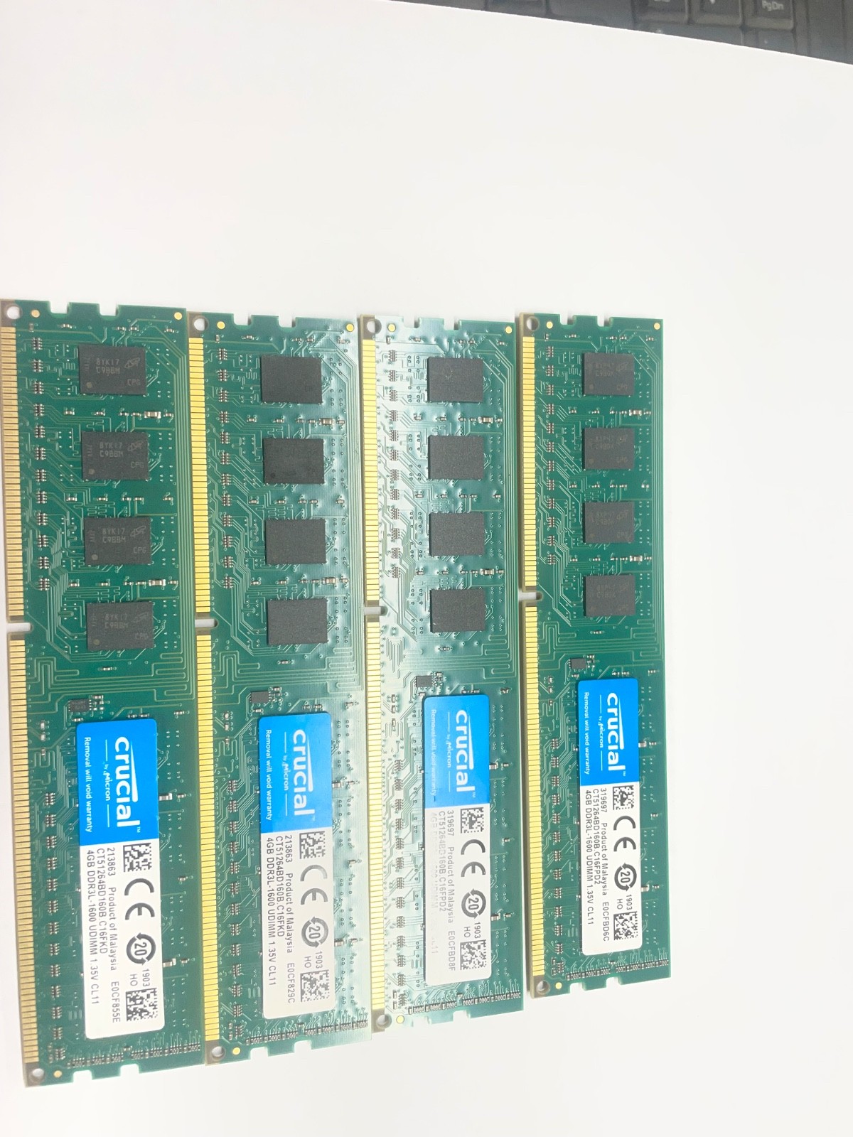 4x4GB (16GB) CT51264BD160B DDR3L-1600