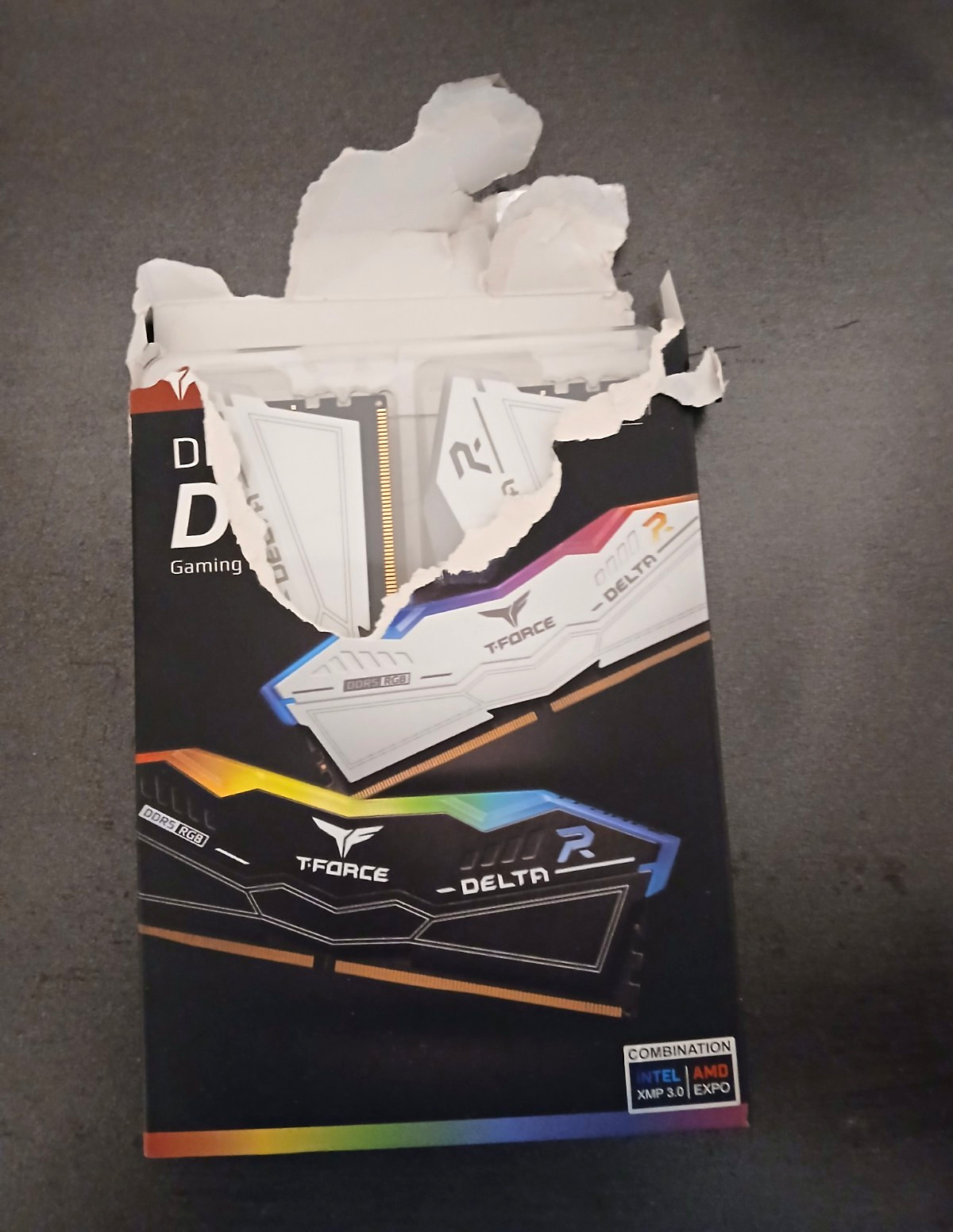 TEAMGROUP T-Force Delta RGB 16GB (2x8GB) DDR5 6000 288-Pin DIMM White