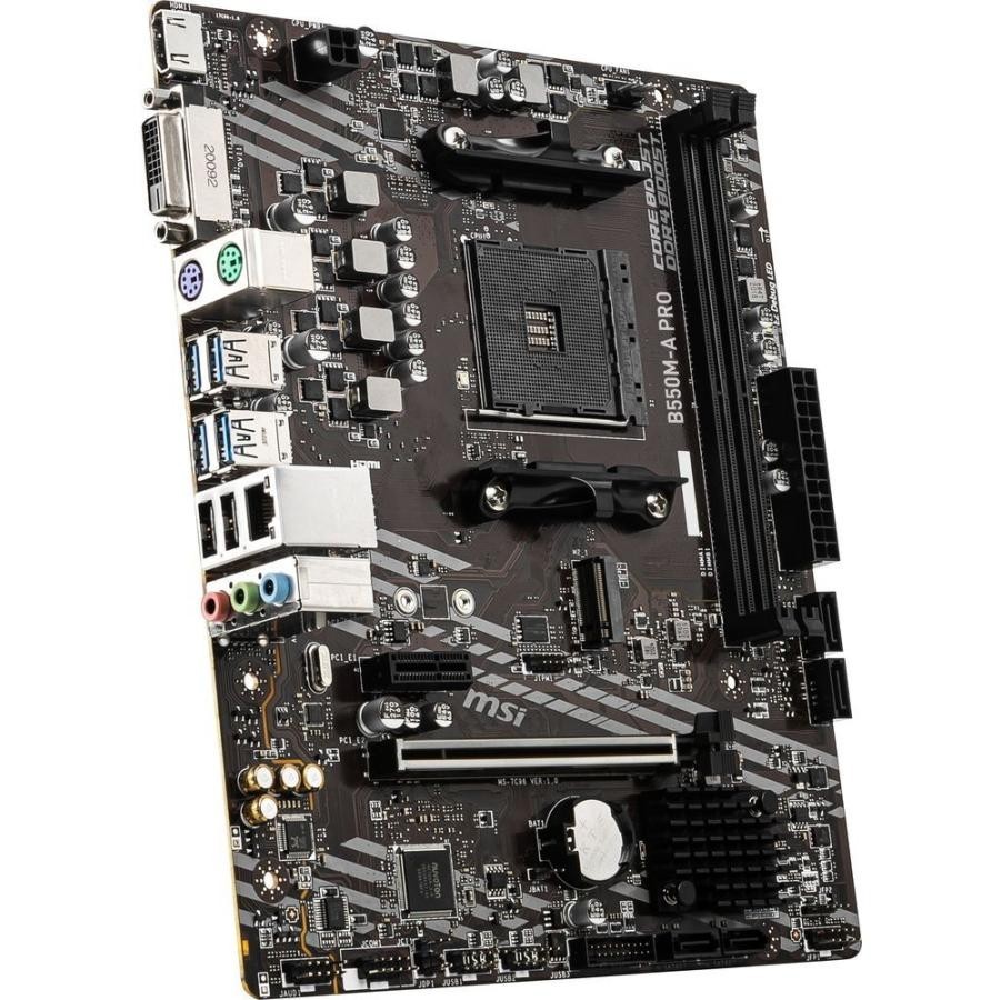 MSI B550M-A PRO Motherboard AMD AM4 B550 DDR4 4600MHz PCIe 4.0 Gaming From Japan