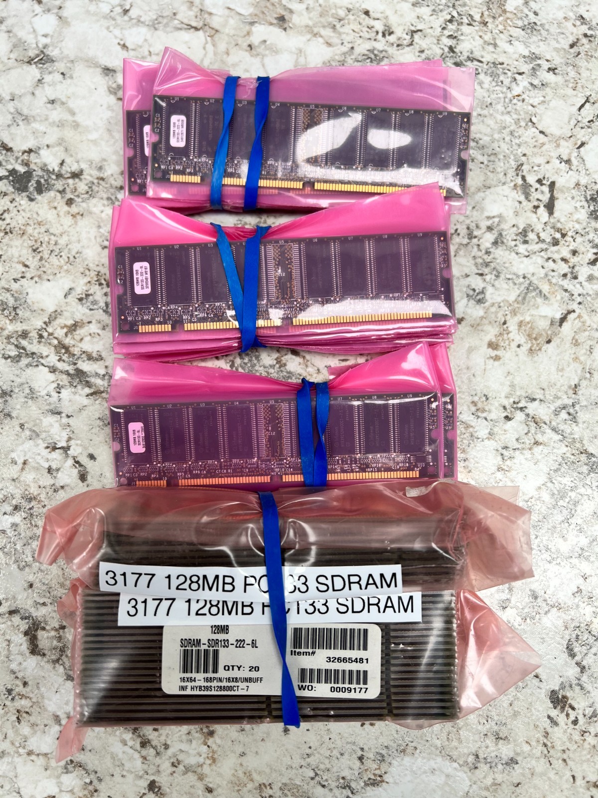 Infineon 128MB PC-133 RAM Memory PC133 DIMM SDRAM-SCR133-222-6L (Brand New)